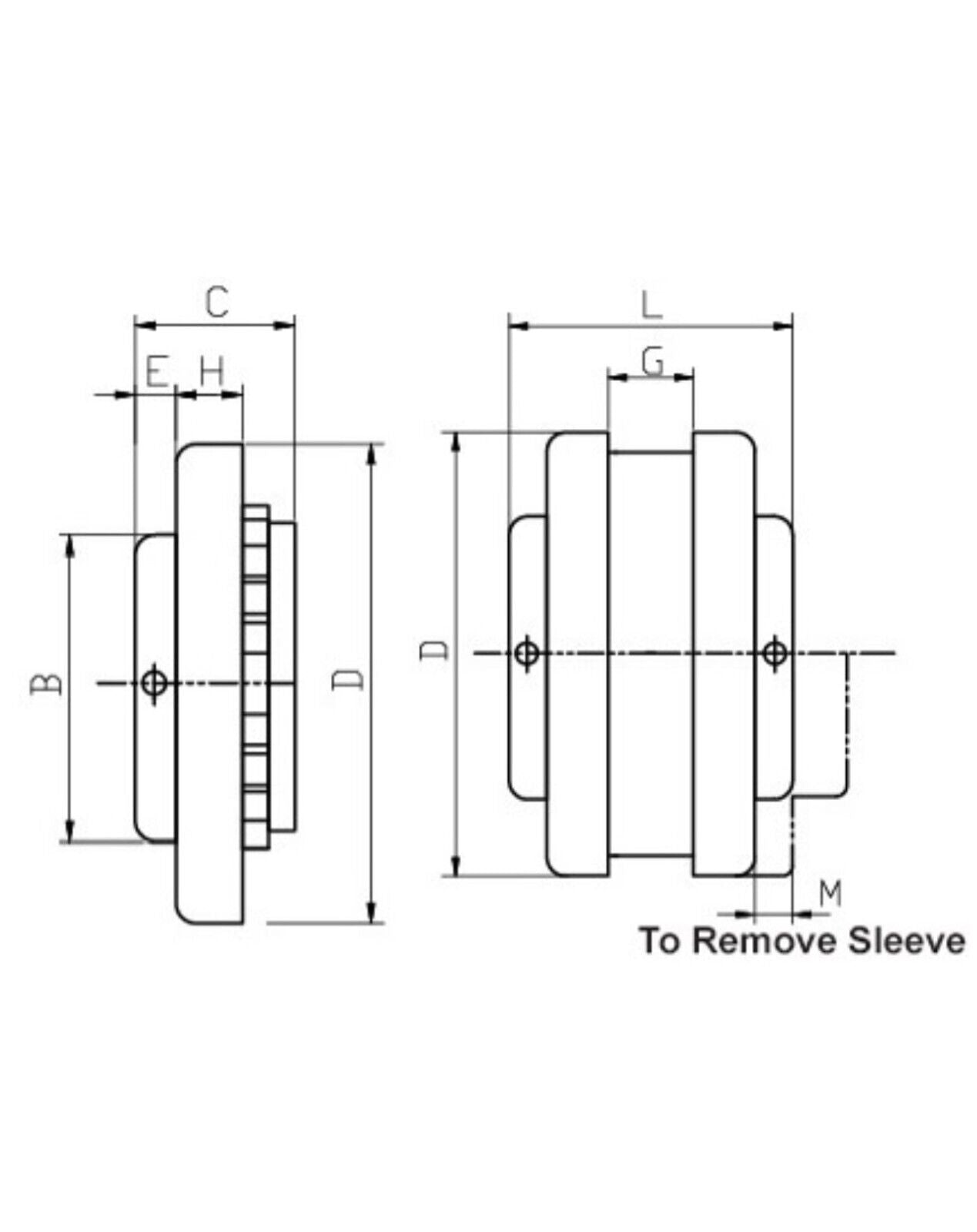 FACTORY NEW - MasterDrive 9S 32MM BORE FLEX COUPLING HUB 9S-32MM