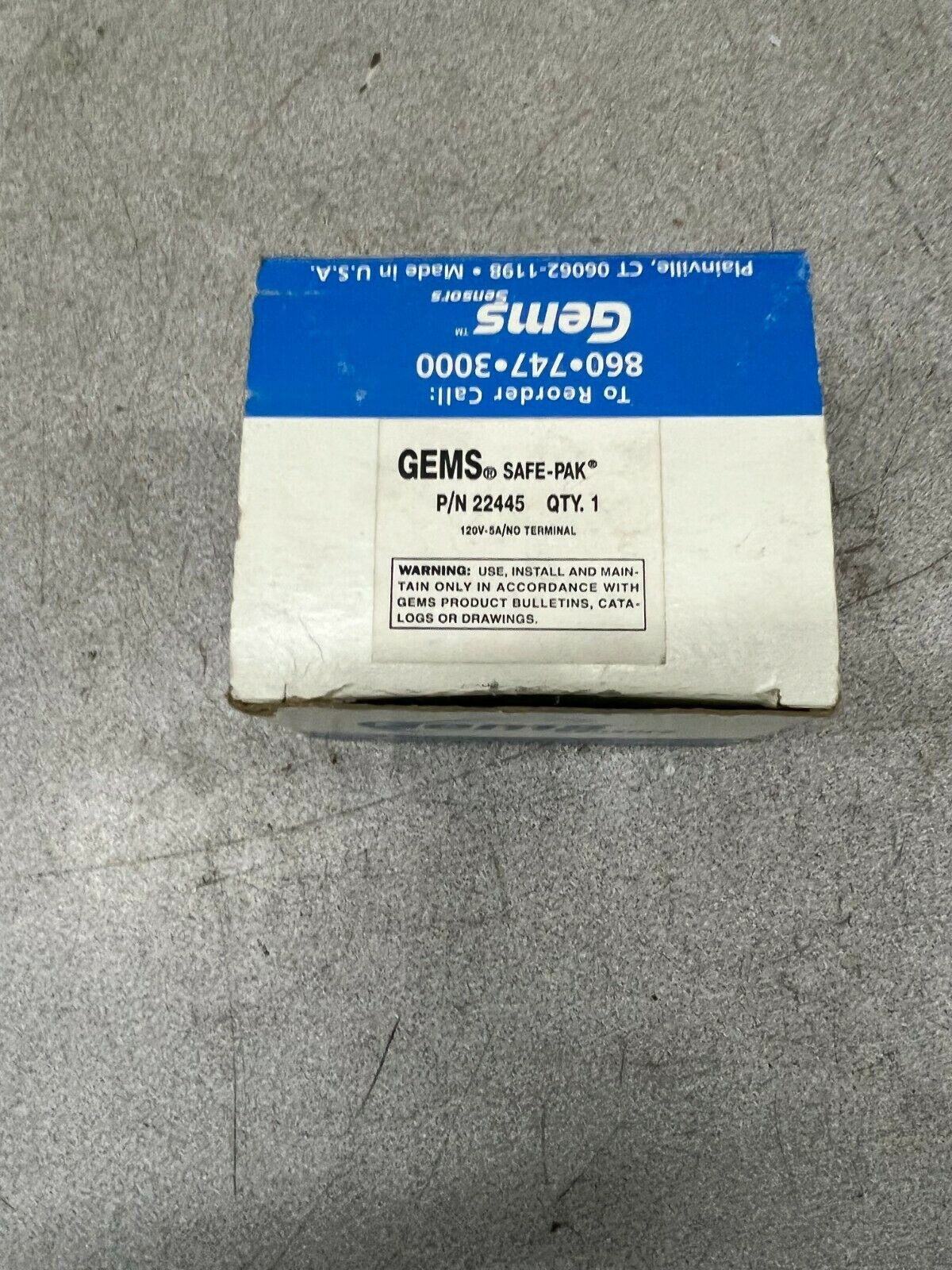 NEW IN BOX GEMS SAFE RELAY 22445