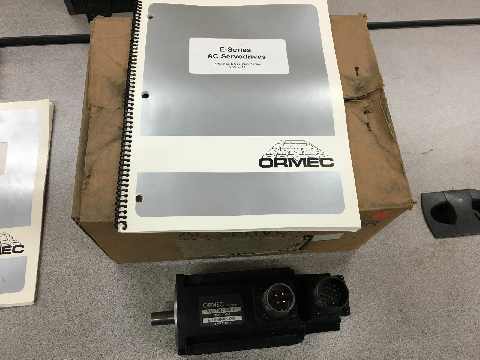 USED ORMEC AC SERVOMOTOR MAC-E015H2 /K1A