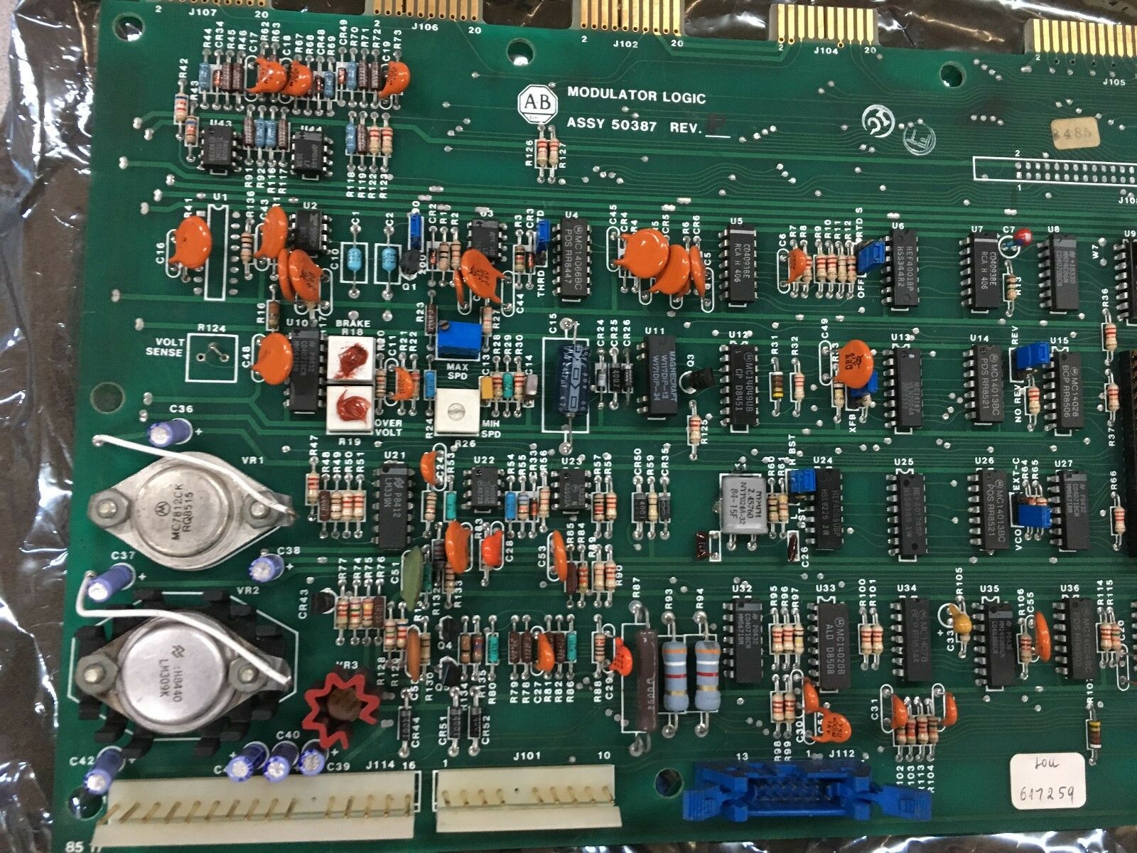 USED ALLEN-BRADLEY CIRCUIT BOARD 50387