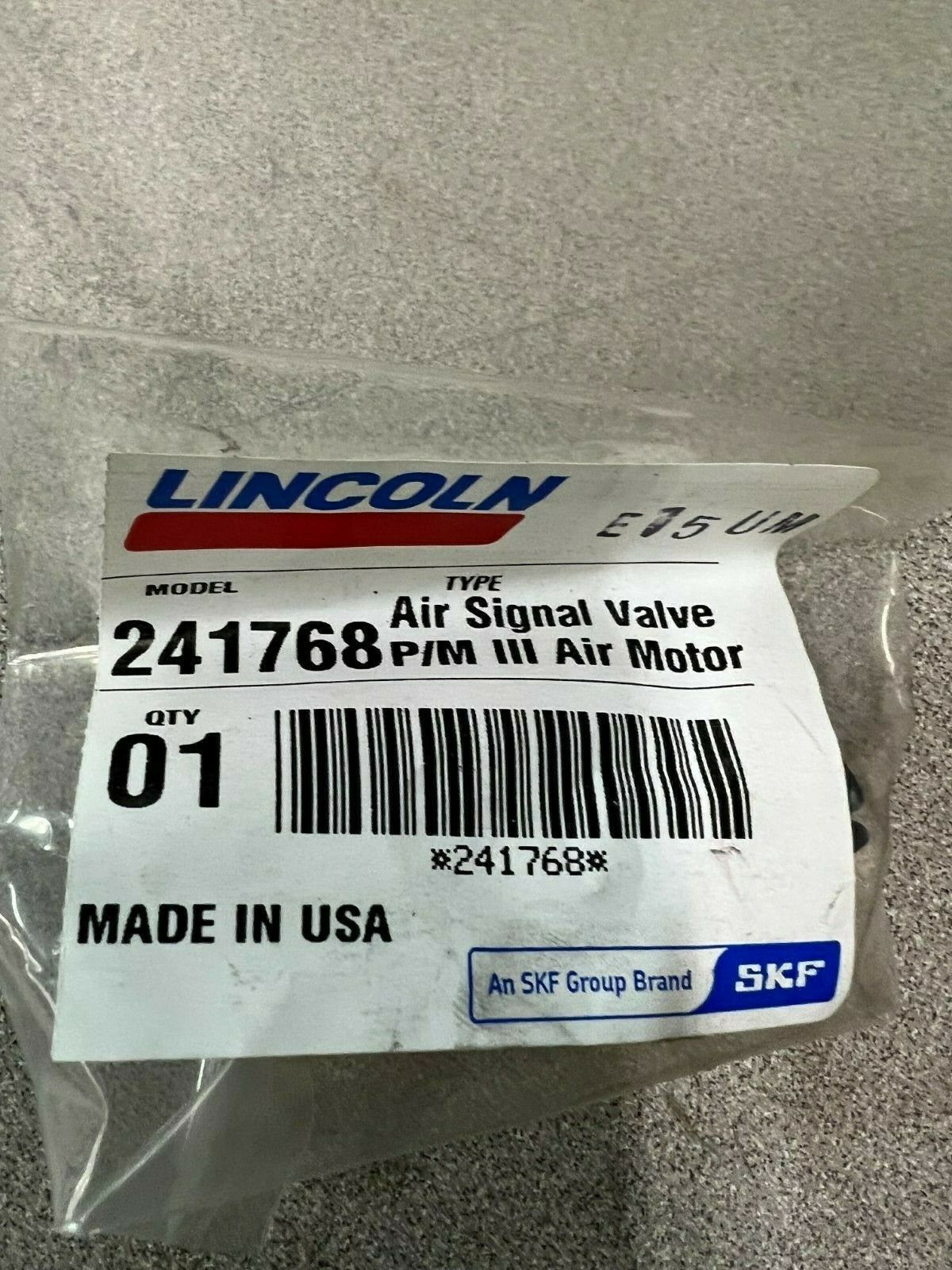 NEW IN BAG LINCOLN AIR SIGNAL VALVE 241768