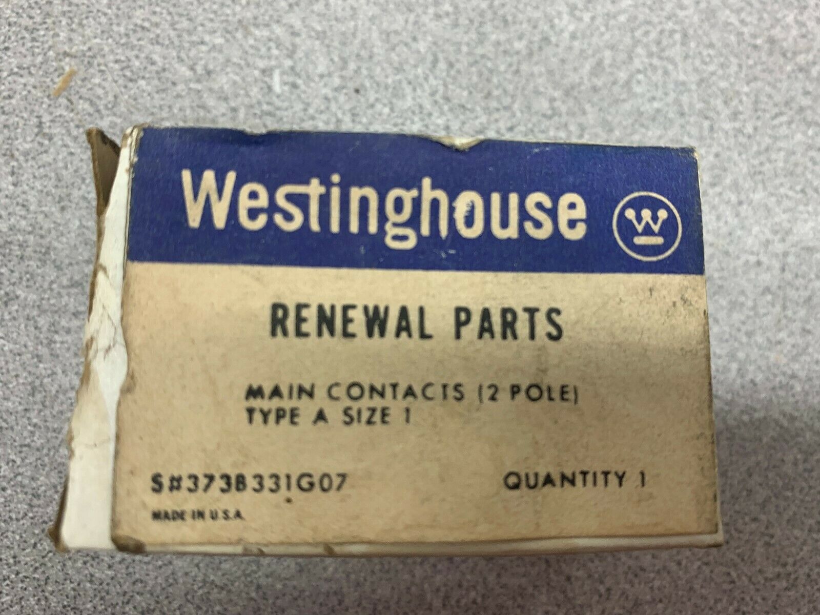 NEW IN BOX WESTINGHOUSE RENEWAL PARTS 373B331G07