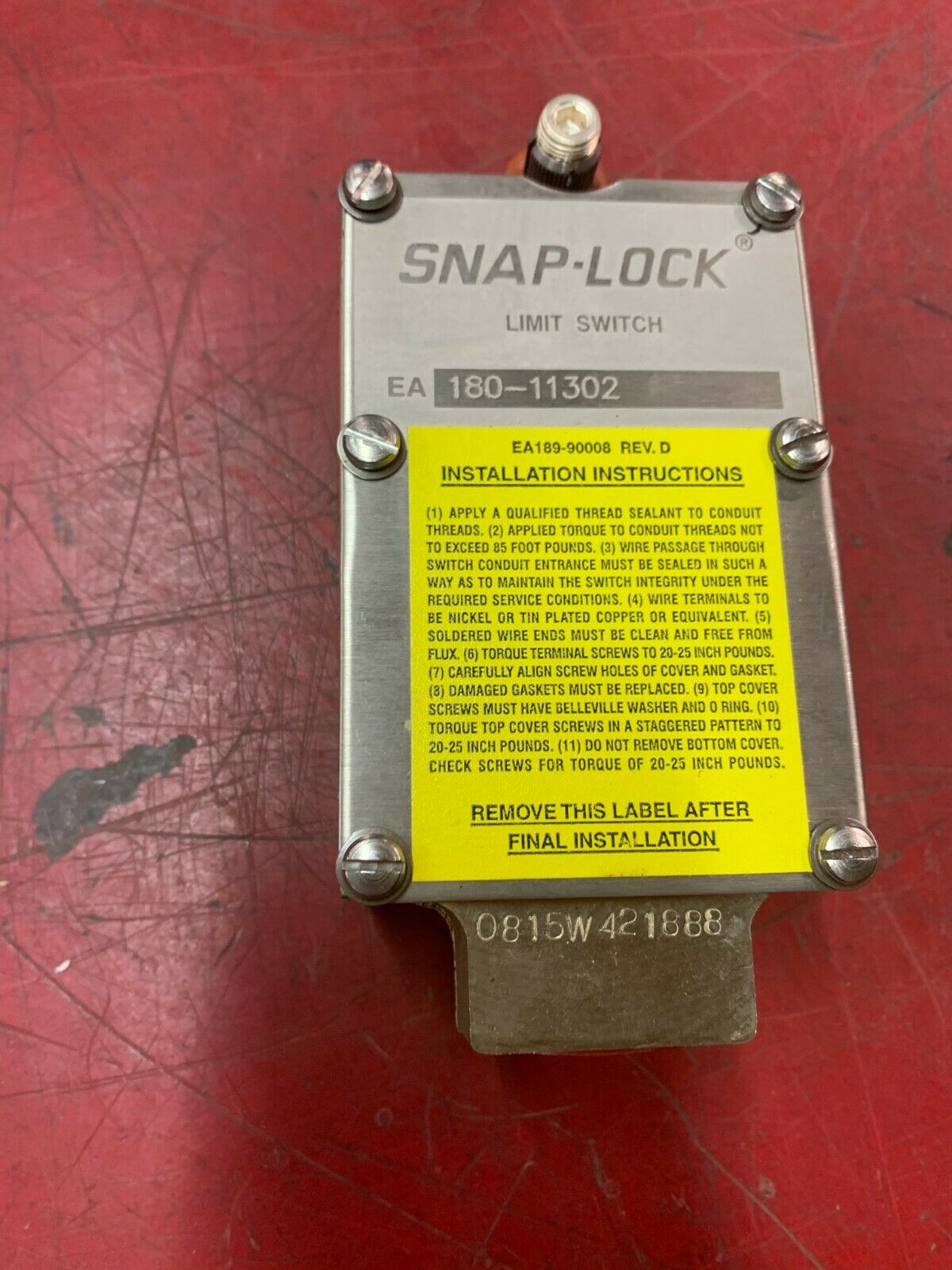 NEW NO BOX NAMCO SNAP-LOCK LIMIT SWITCH EA180-11302