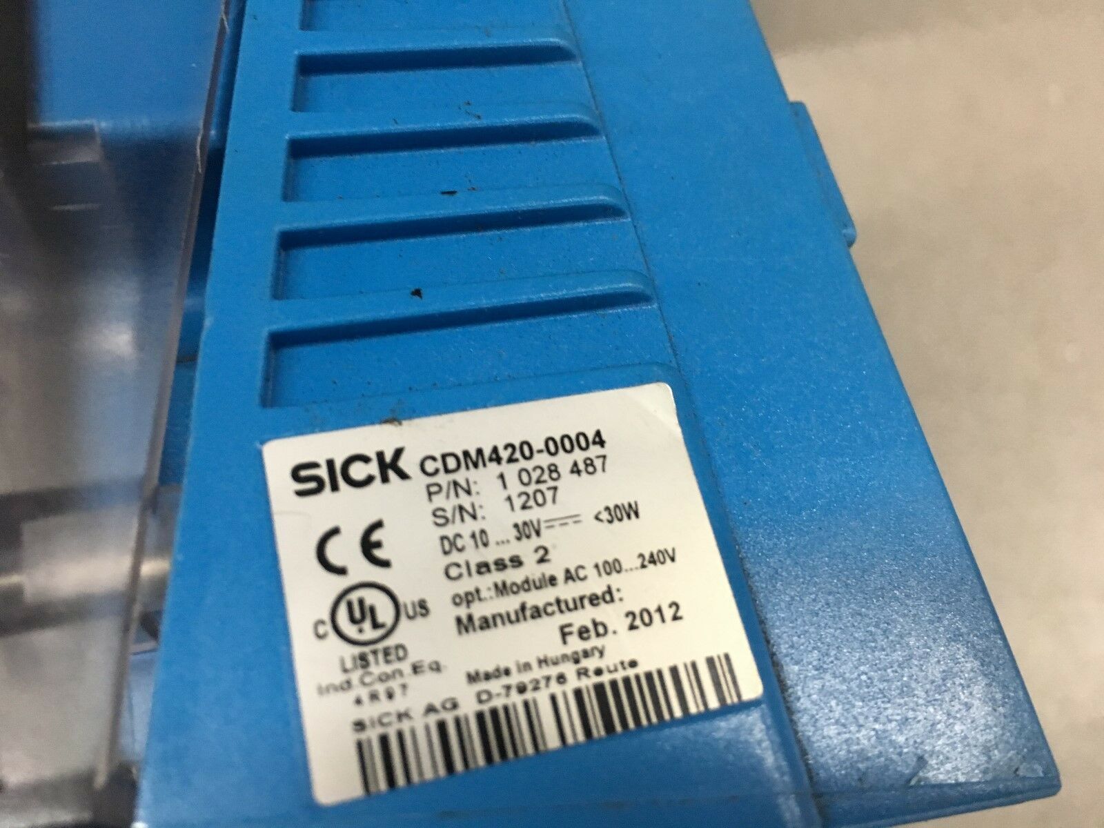 USED SICK BAR CODE CONNECTION MODULE CDM420-0004