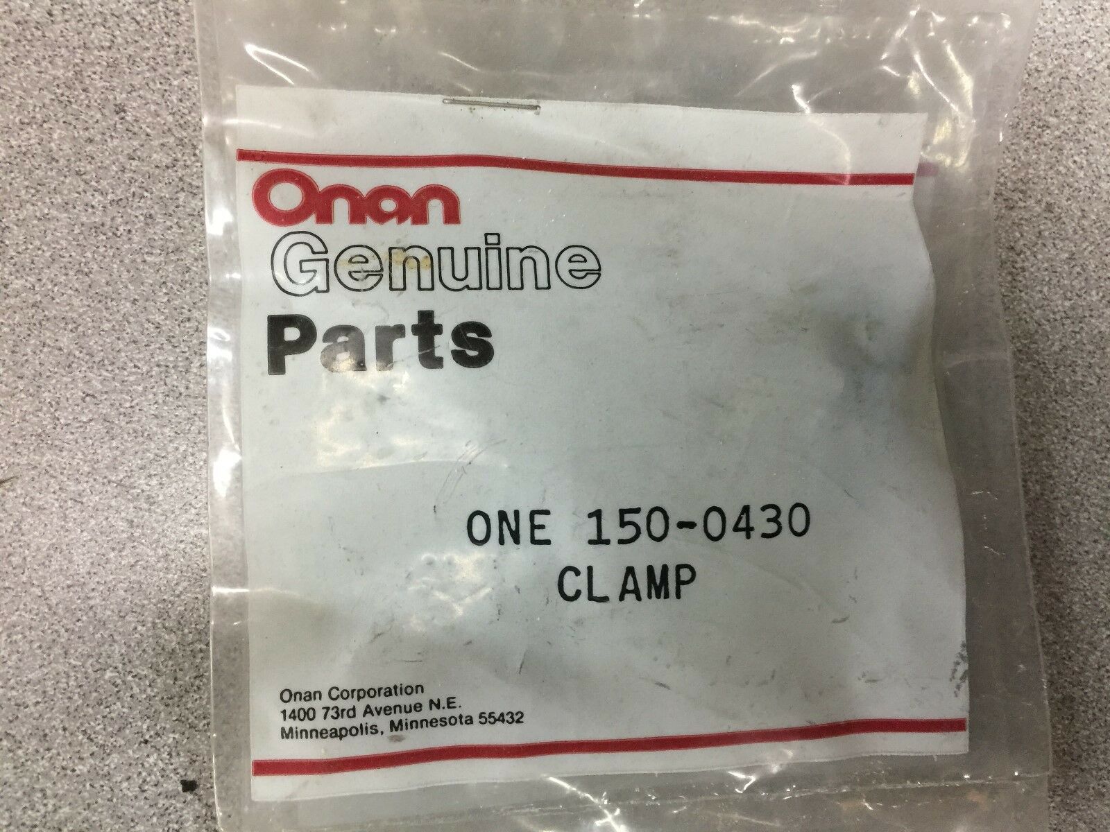 NEW IN BAG LOT OF 2 ONAN CLAMP 150-0430