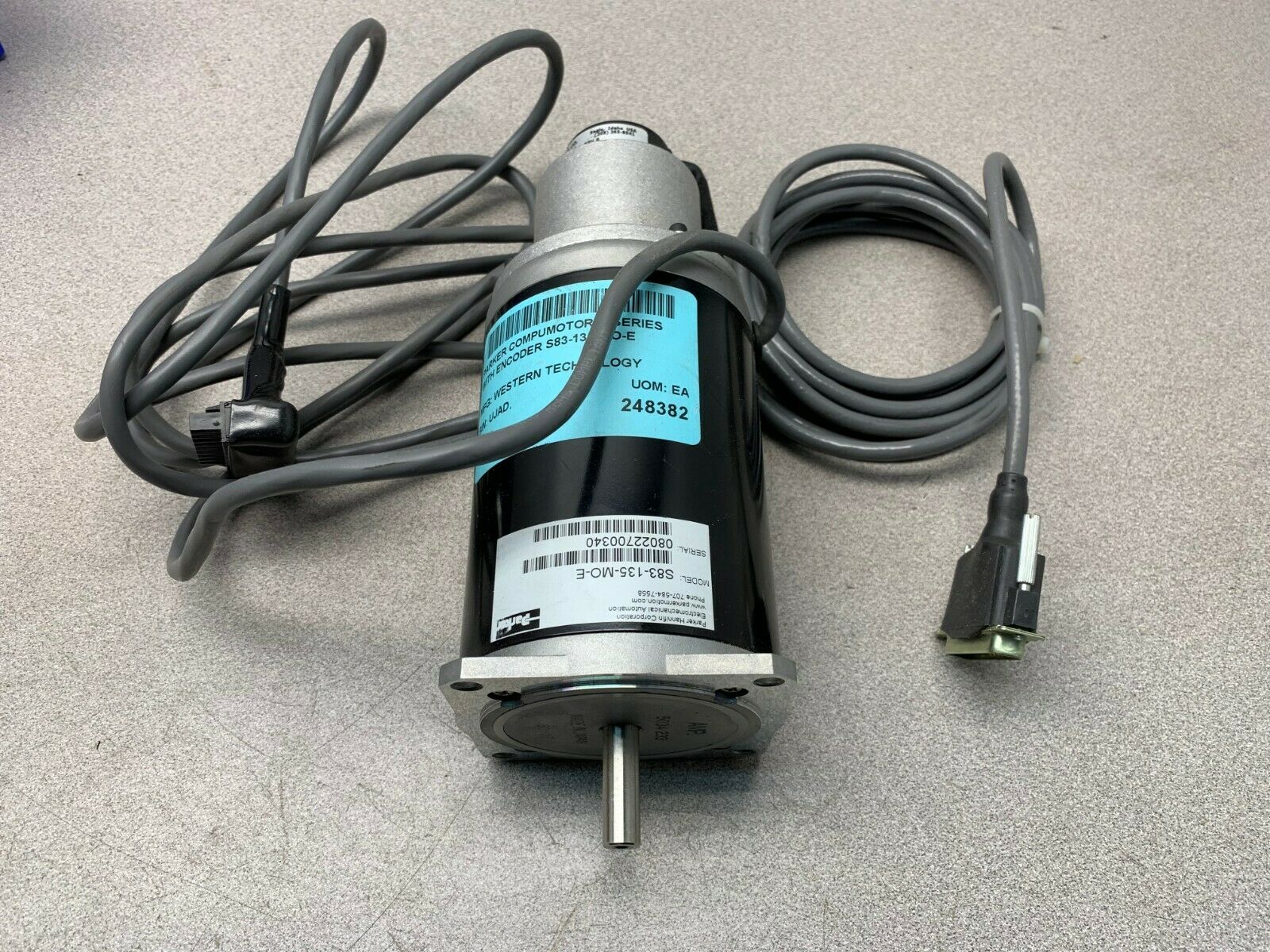 NEW NO BOX PARKER S83-135-MO-E STEPPER MOTOR S83-135-M0-E WITH ENCODER