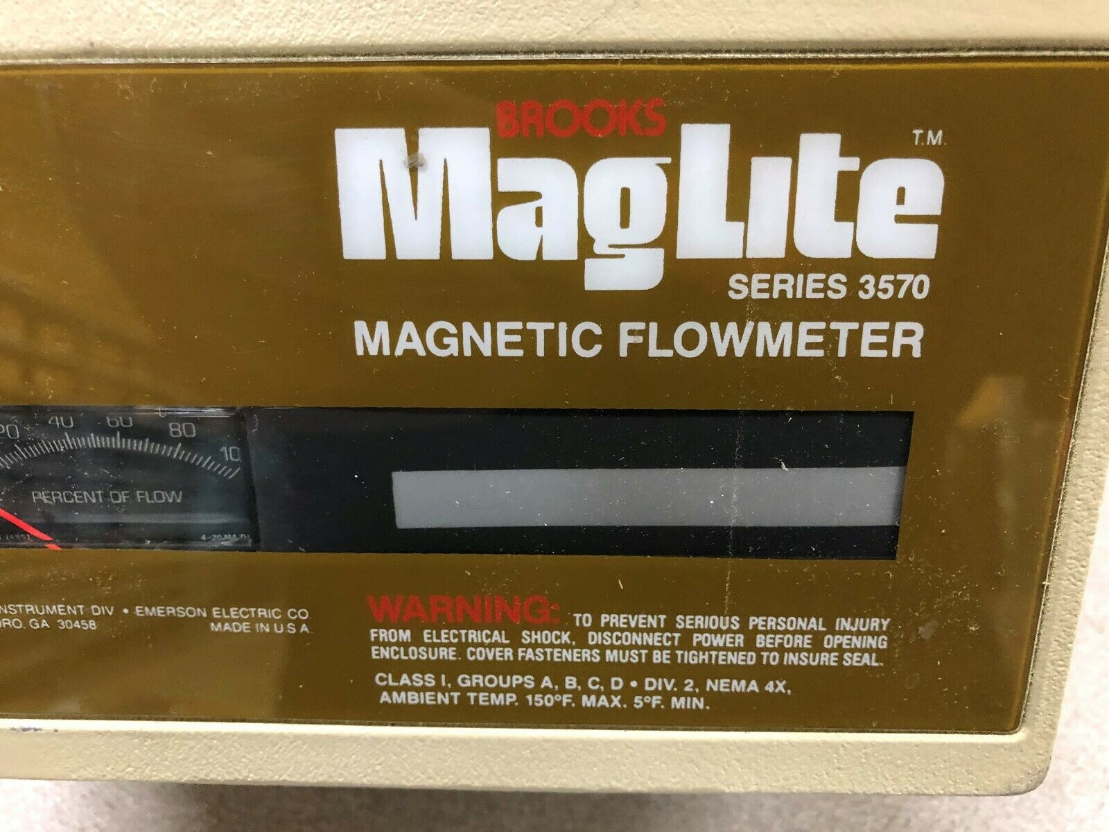 NEW NO BOX BROOKS MAGLITE 3570 TRANSMITTER / FLOW TUBE 3575A4D2L6AA / 7485C5ARFR