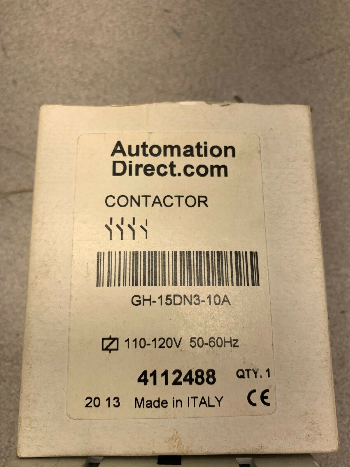 NEW IN BOX AUTOMATION DIRECT CONTACTOR GH-15DN3-10A