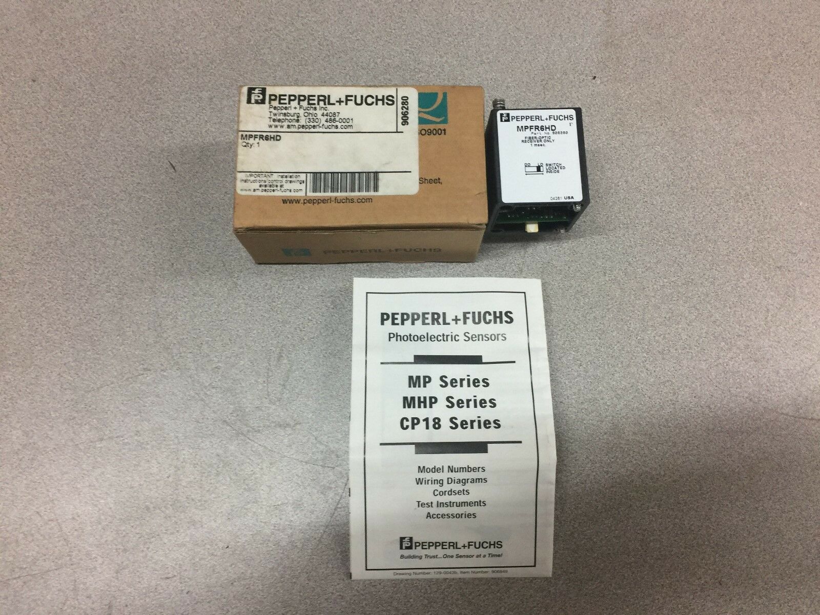 NEW IN BOX PEPPERL FUCHS FIBER OPTIC RECIEVER MPFR6HD