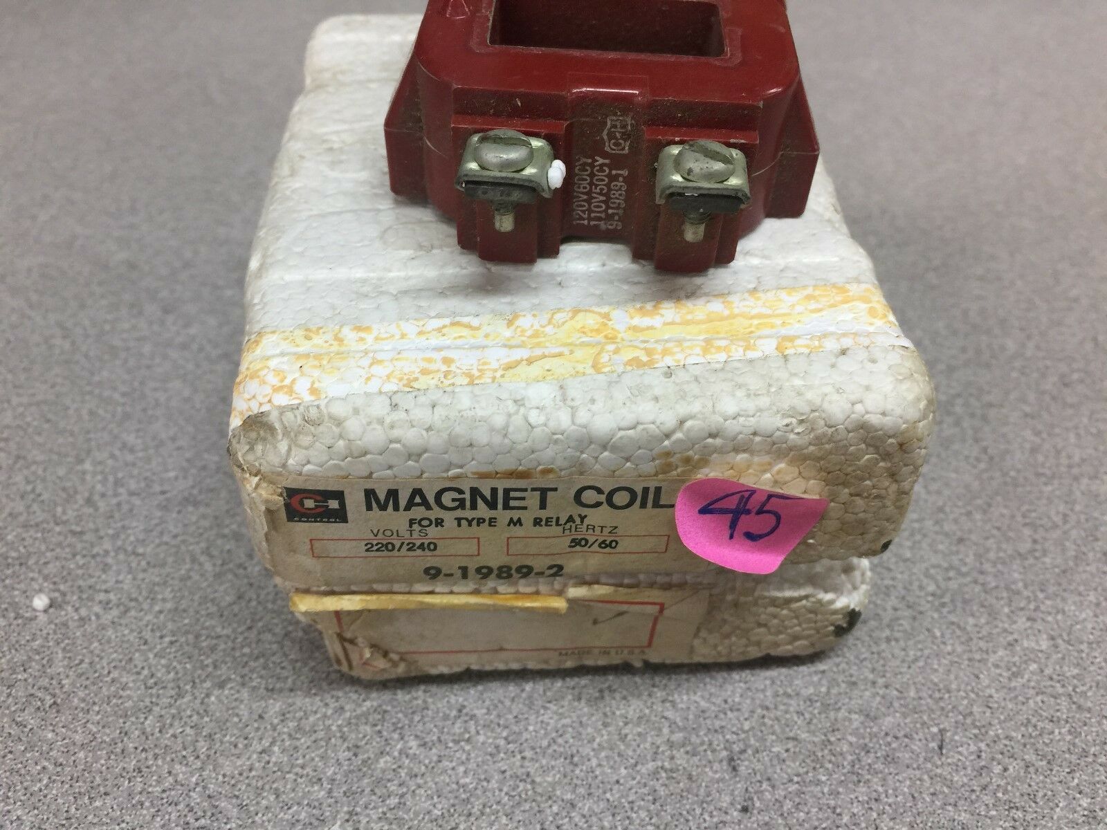 NEW IN BOX CUTLER HAMMER 120VAC COIL 9-1989-1