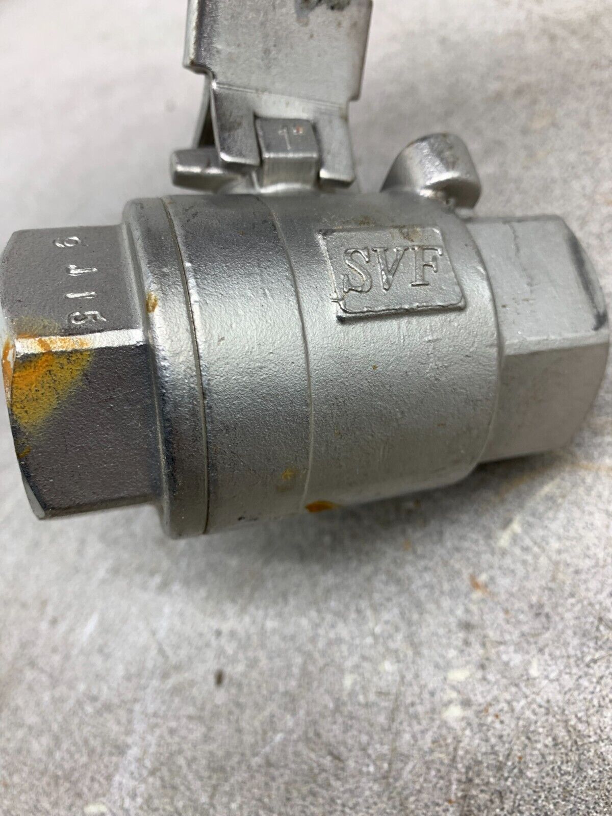 NEW SVF FLOW CONTROLS 1" BEV 6666RTSE STAINLESS BALL VALVE CF8M 1000 WOG