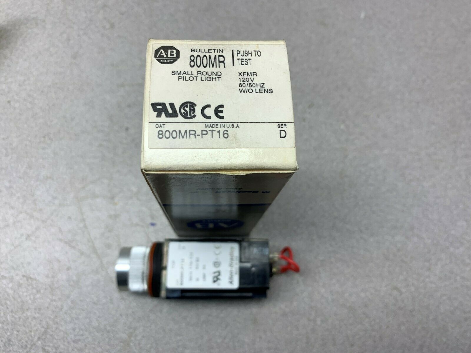 NEW IN BOX ALLEN BRADLEY SMALL ROUND PILOT LIGHT 800MR-PT16 SERIES D