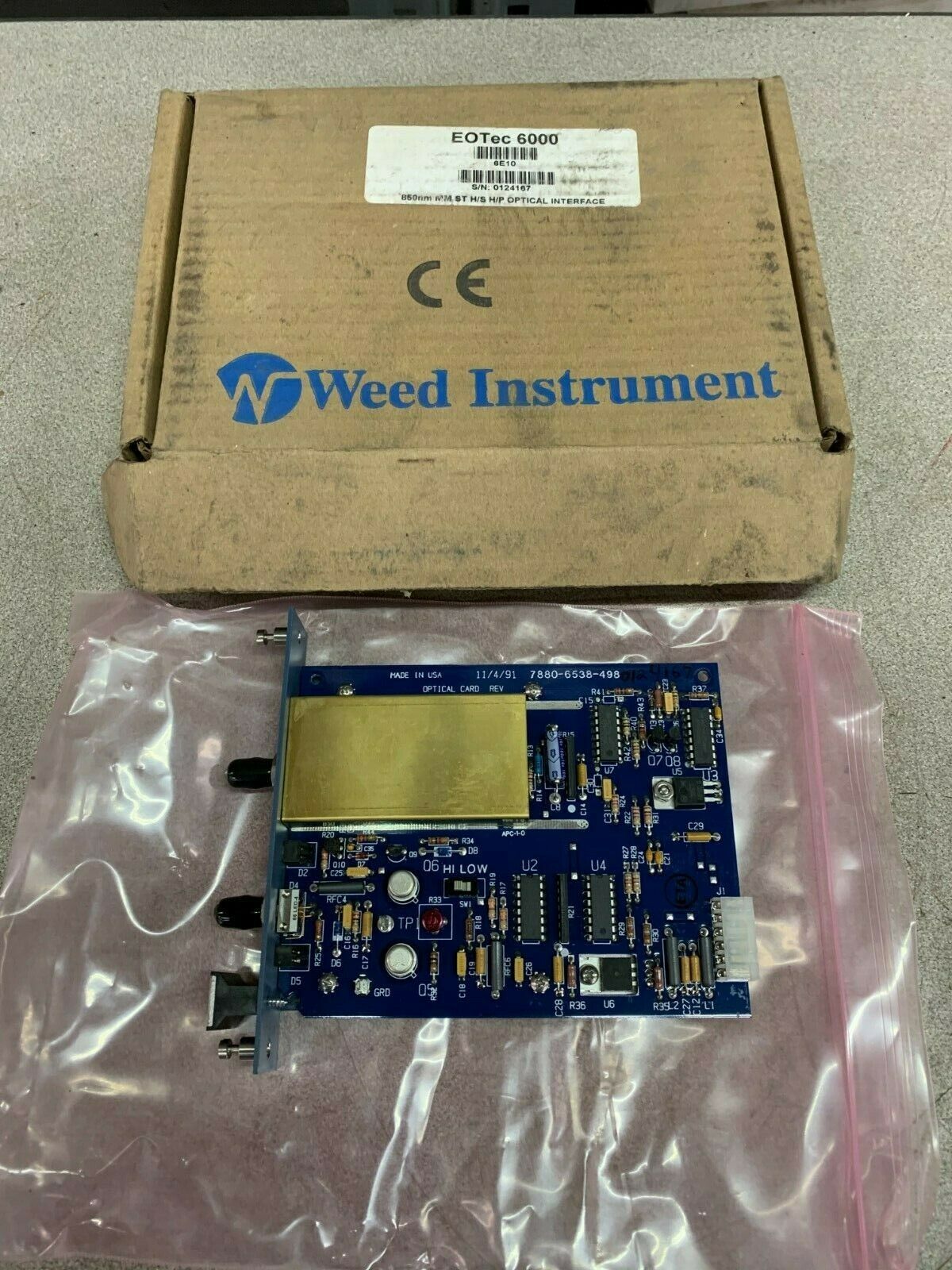 NEW IN BOX WEED INSTRUMENTS EOTEC 6E10 INTERFACE MODULE 7880-6538-498