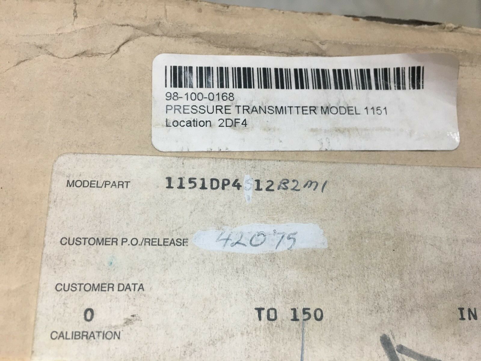 NEW IN BOX ROSEMOUNT PRESSURE TRANSMITTER 1151DP4S12B2M1