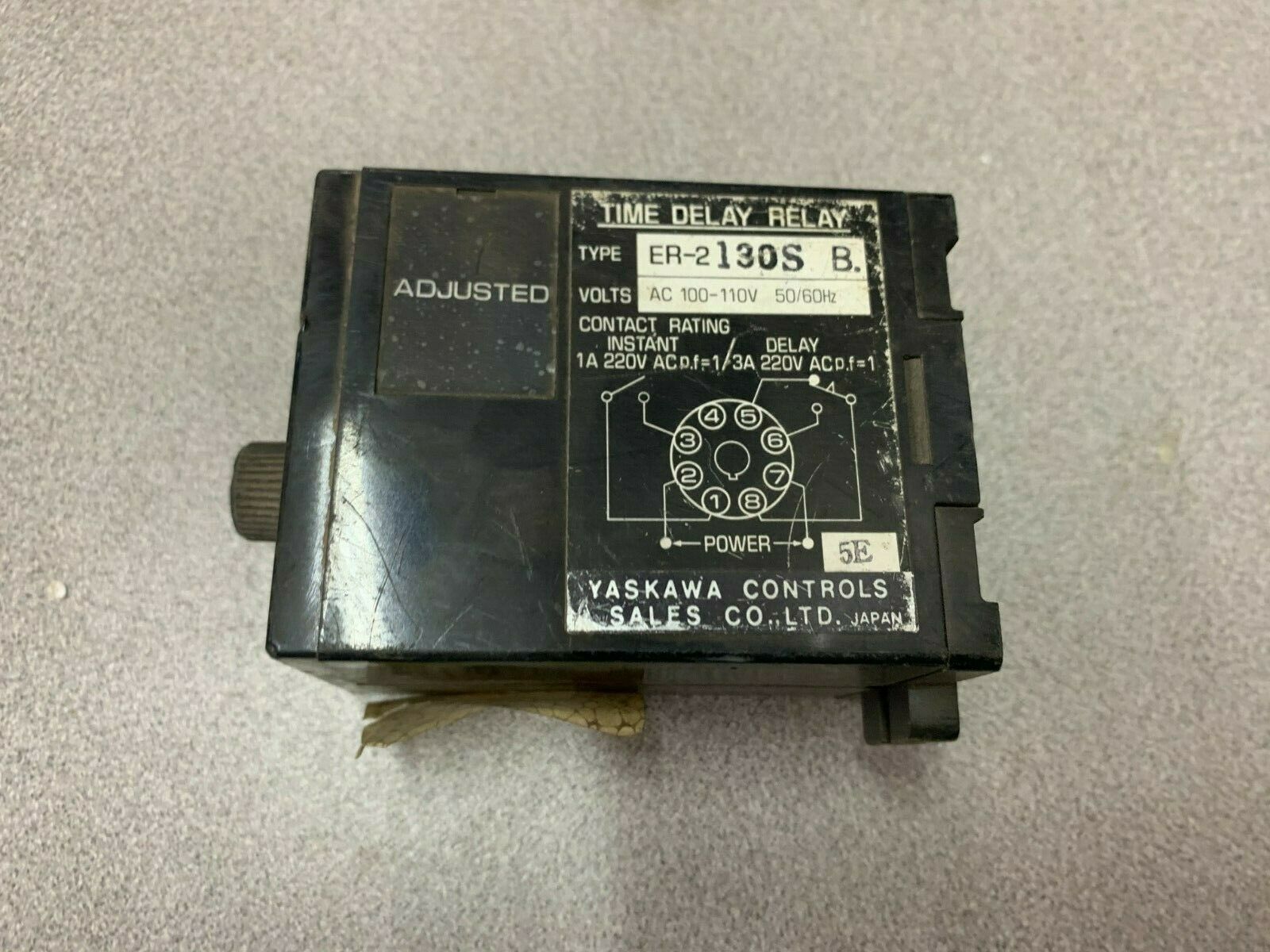 USED YASKAWA TIME DELAY RELAY ER-2130SB