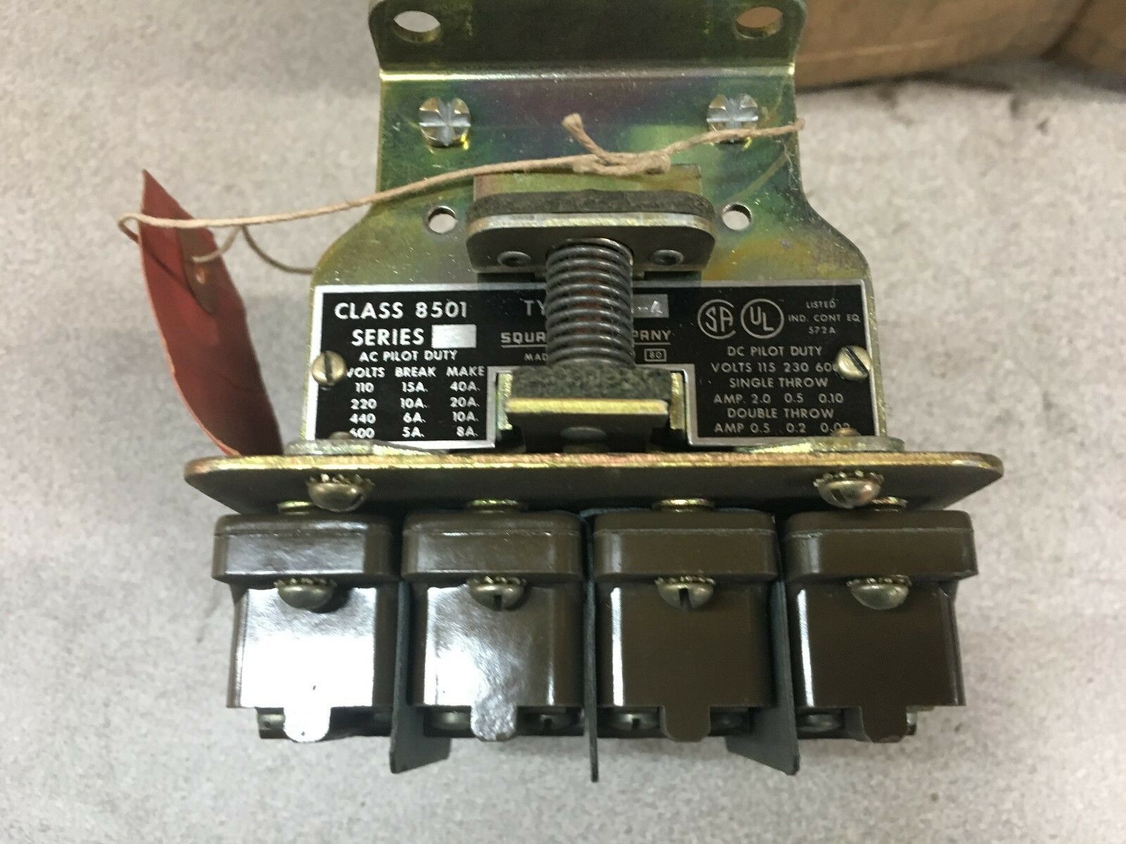 NEW IN BOX SQUARE D AC CONTROL RELAY 8501 PO-4
