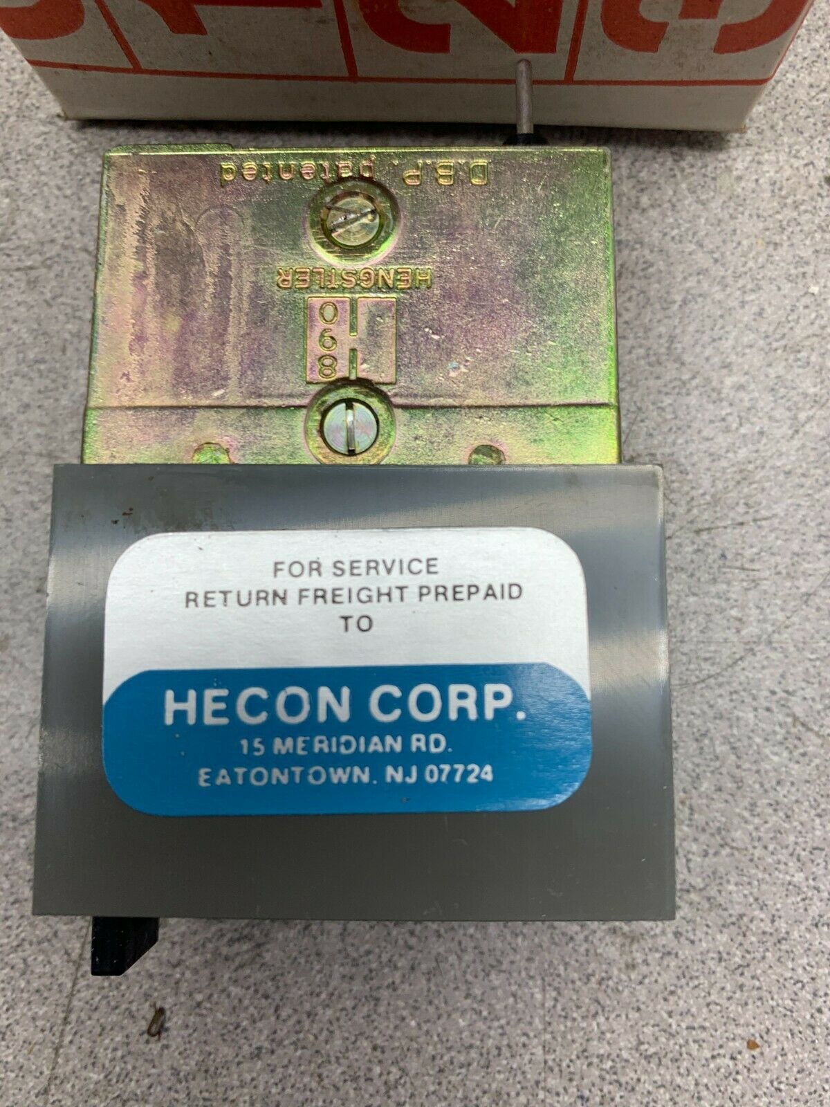 NEW IN BOX HECON COUNTER G0 404 175 4