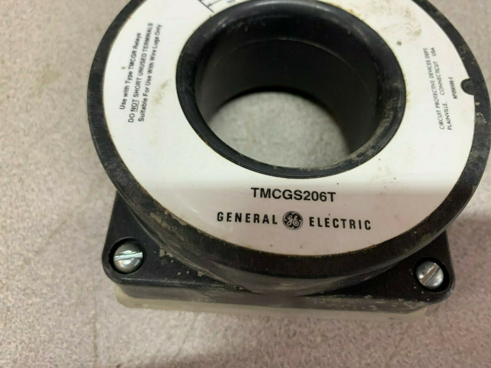 NEW NO BOX GE CURRENT TRANSFORMER TMCGS206T