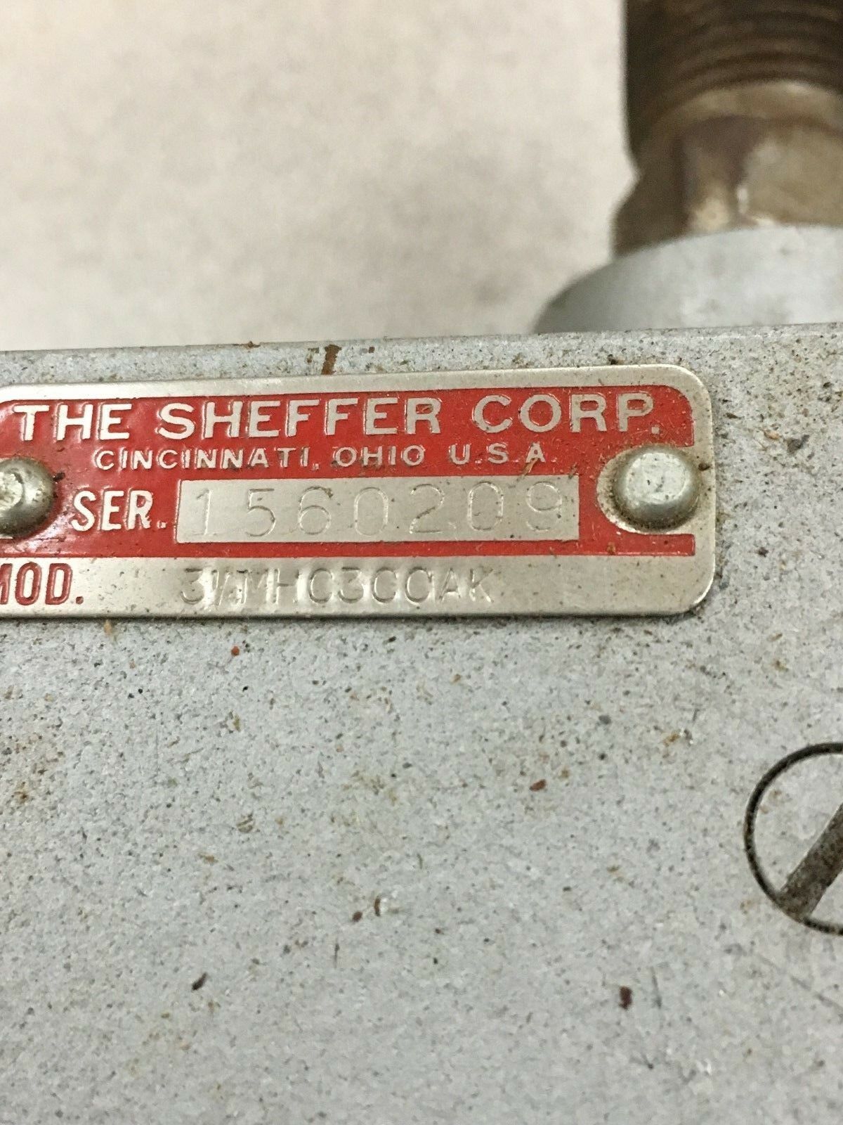 NEW NO BOX SHEFFER CYLINDER 3 1/4MHC3CCAK