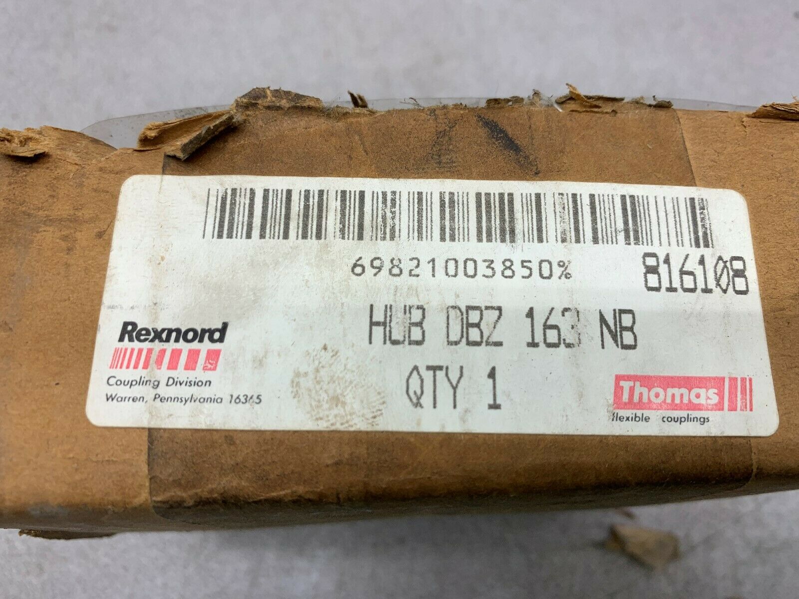 NEW IN BOX REXNORD  HUB 816108