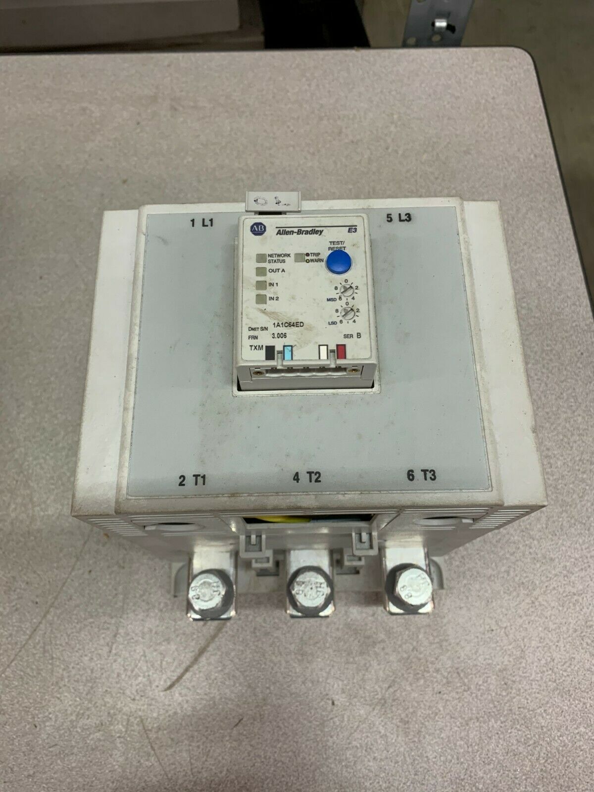 USED ALLEN-BRADLEY OVERLOAD RELAY 193-EC1JG SERIES B