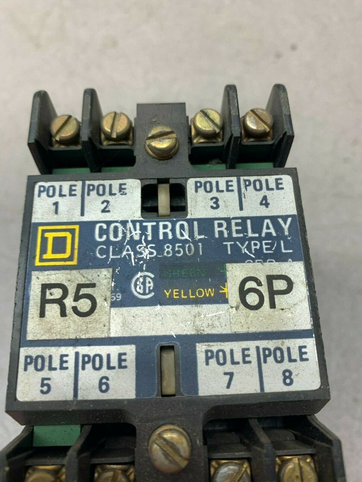 USED SQUARE D RELAY 8501 L0-60