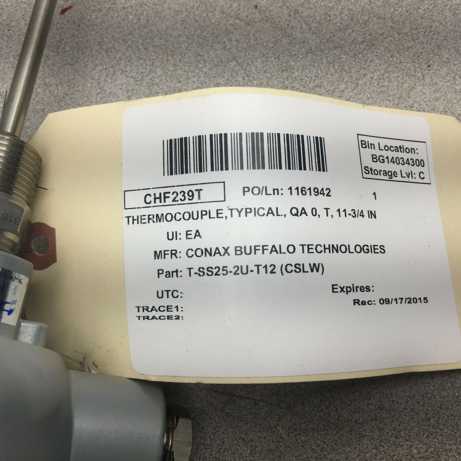 NEW NO BOX CONAX THERMOCOUPLE T-SS25-2U-T12(CSLW)