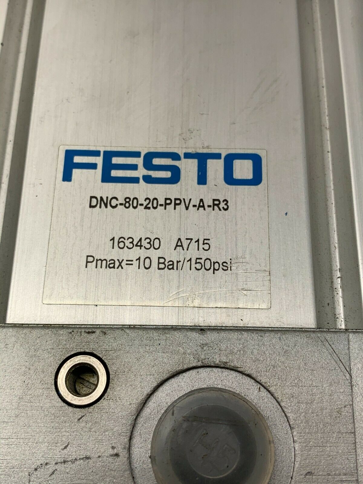 NEW NO BOX FESTO PNEUMATIC CYLINDER DNC-80-20-PPV-A-R3