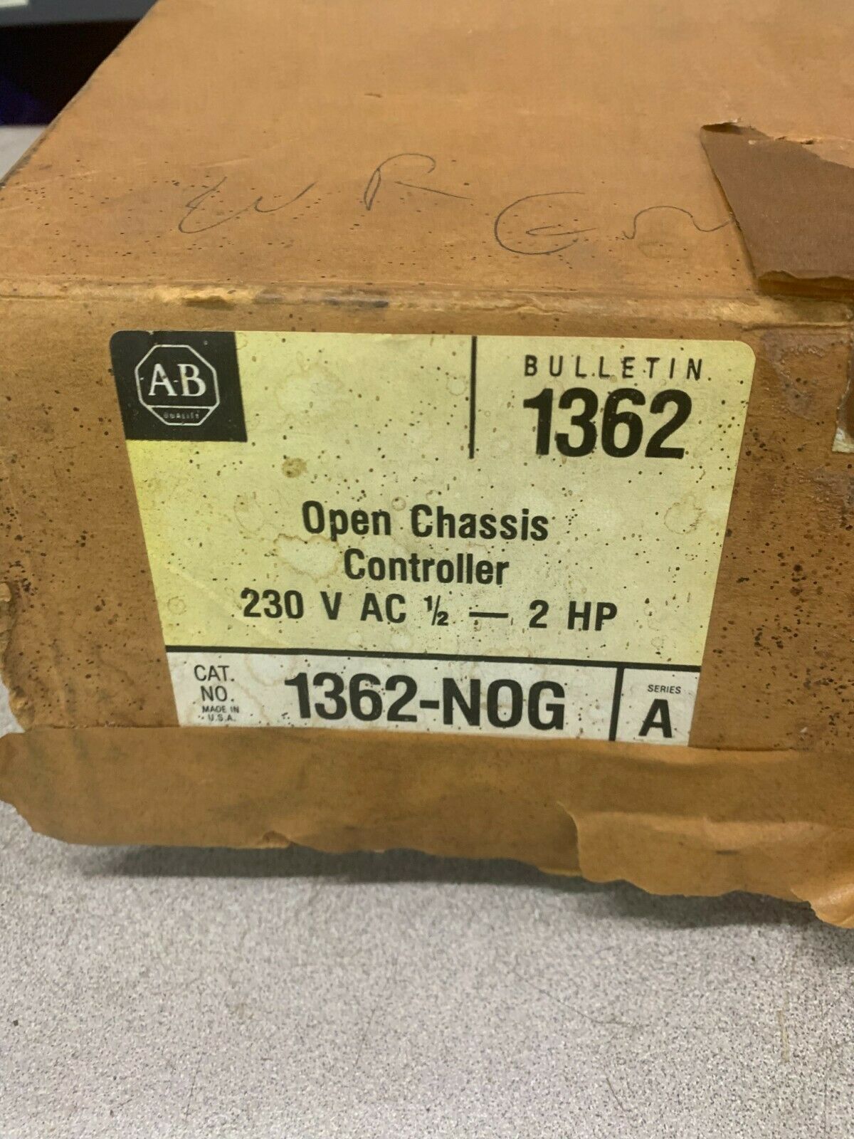 NEW IN BOX ALLEN-BRADLEY OPEN CHASSIS CONTROLLER DC DRIVE 1362-NOG SERIES A