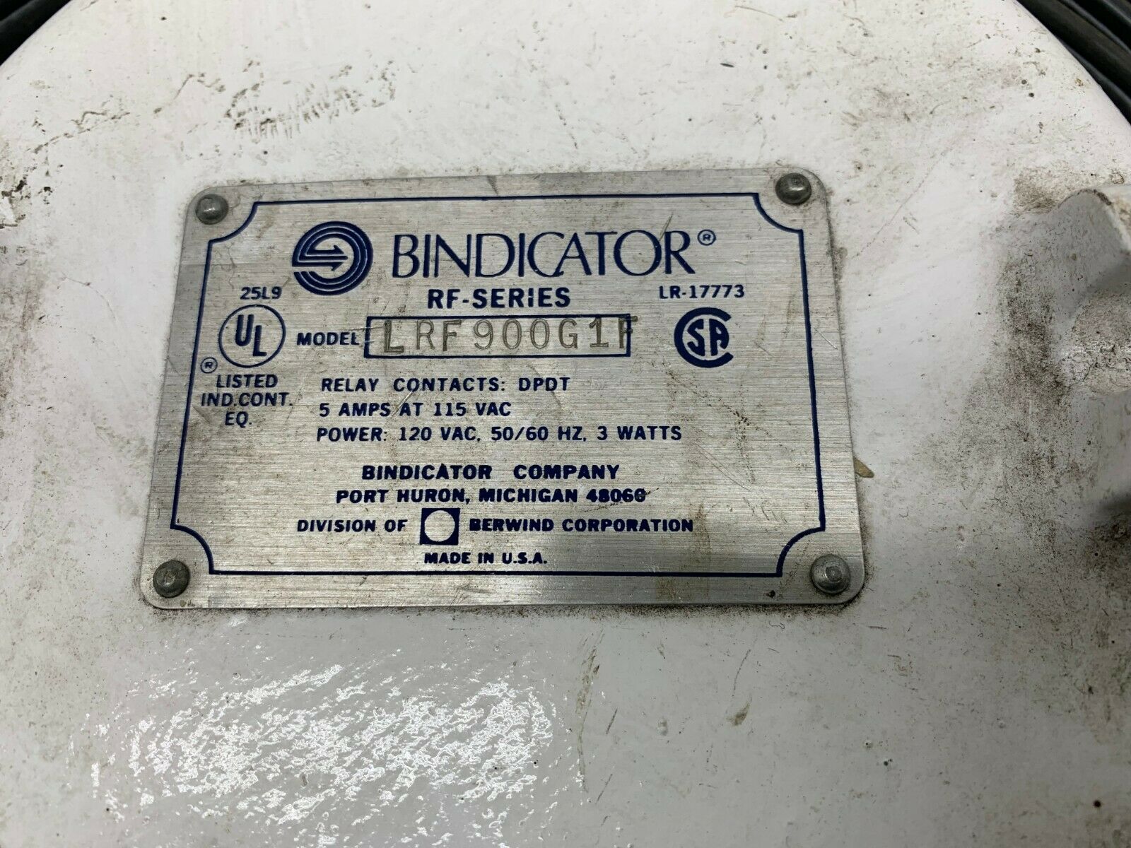 NEW NO BOX BINDICATOR RF-SERIES LRF900G1F