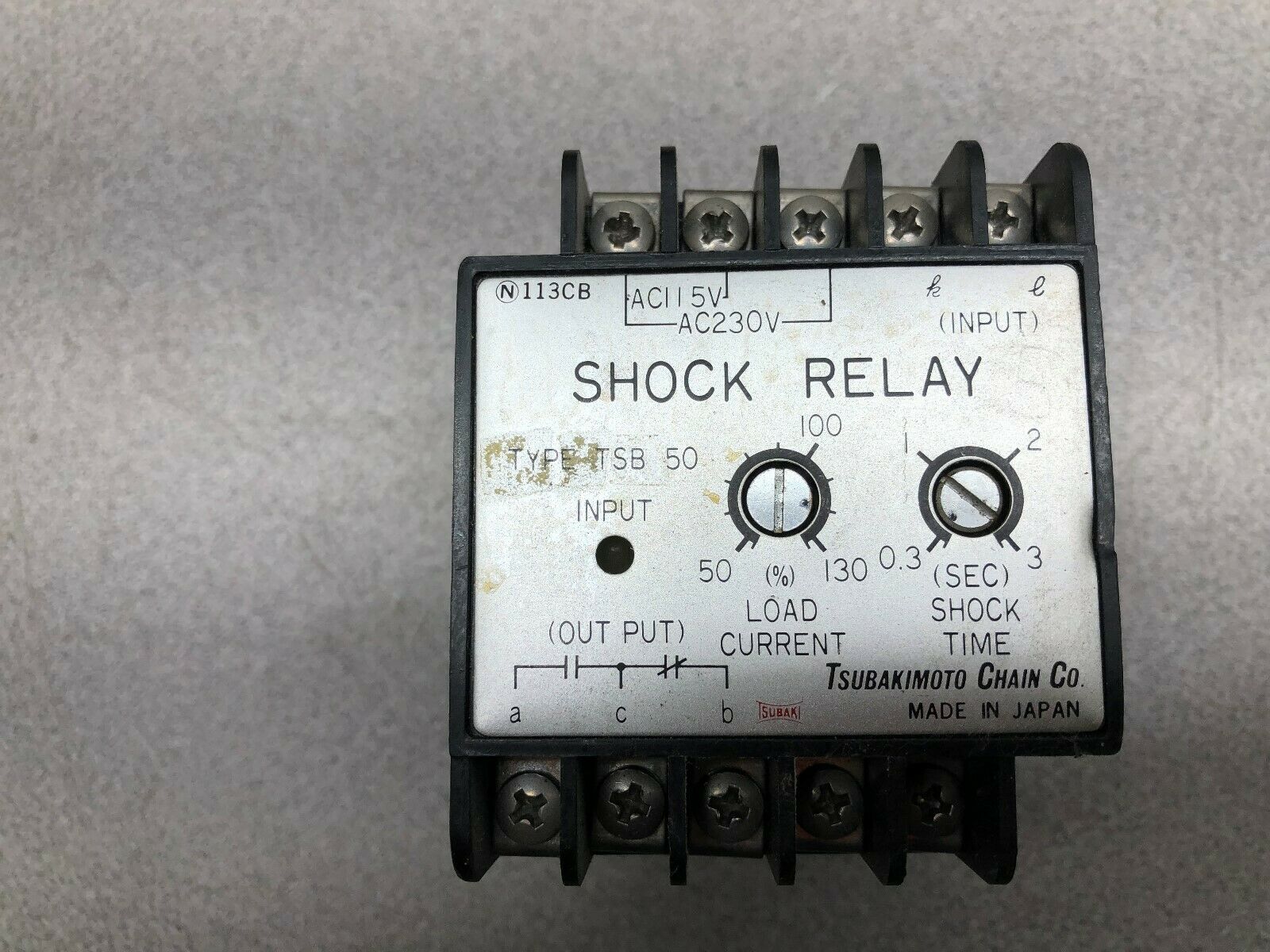 USED TSUBAKIMOTO SHOCK RELAY TSB 50