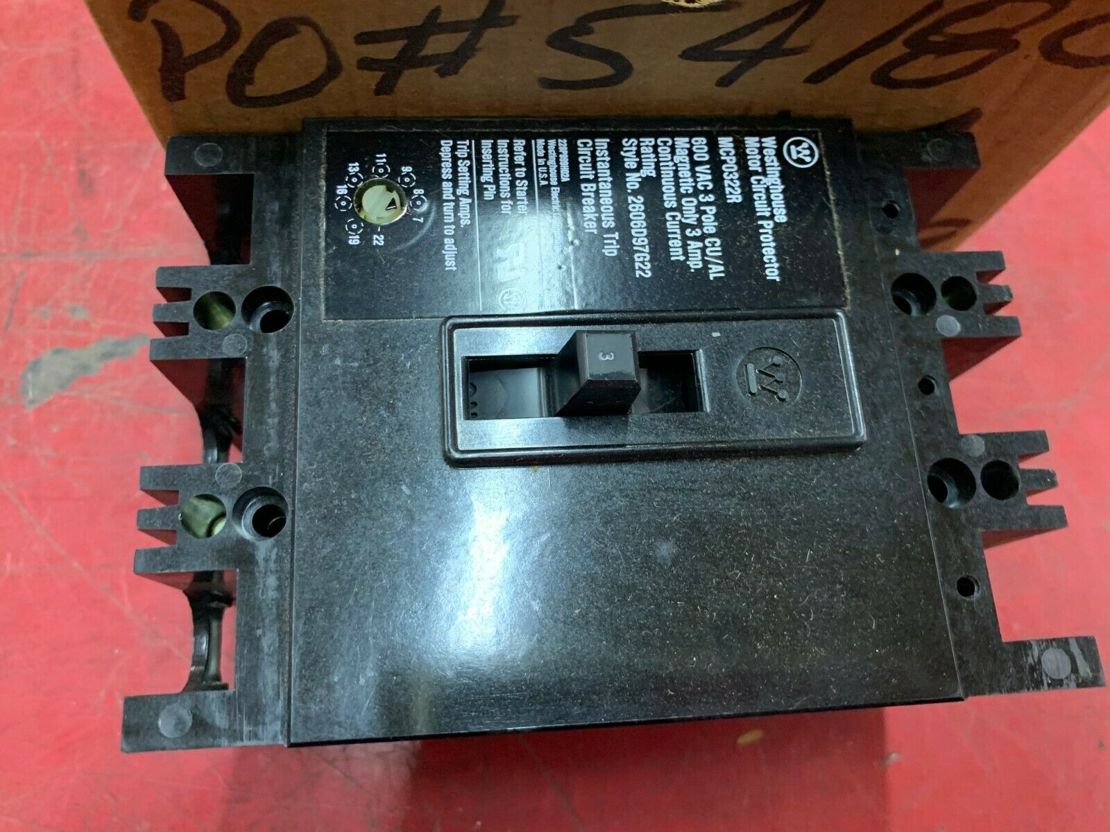 NEW WESTINGHOUSE 3 AMP CIRCUIT BREAKERS MCP0322R