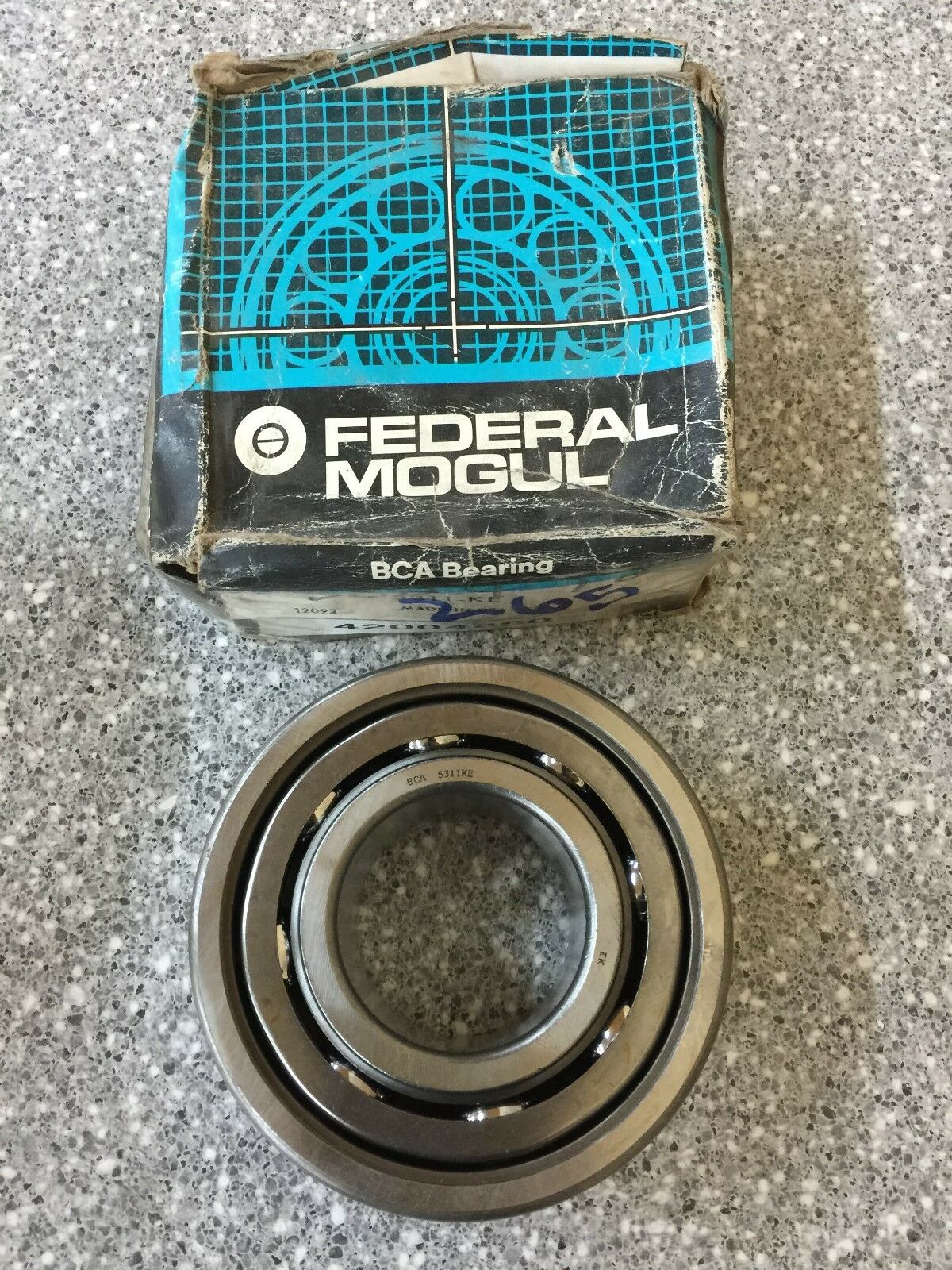 NEW IN BOX FEDERAL MOGUL BCA DOUBLE ROW RADIAL BALL BEARING 5311-KE