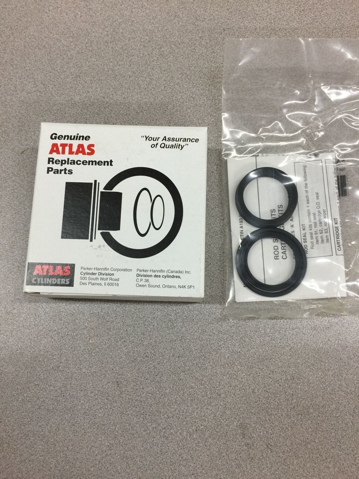 NEW IN BOX ATLAS ROD SEAL KIT 5A13S000S