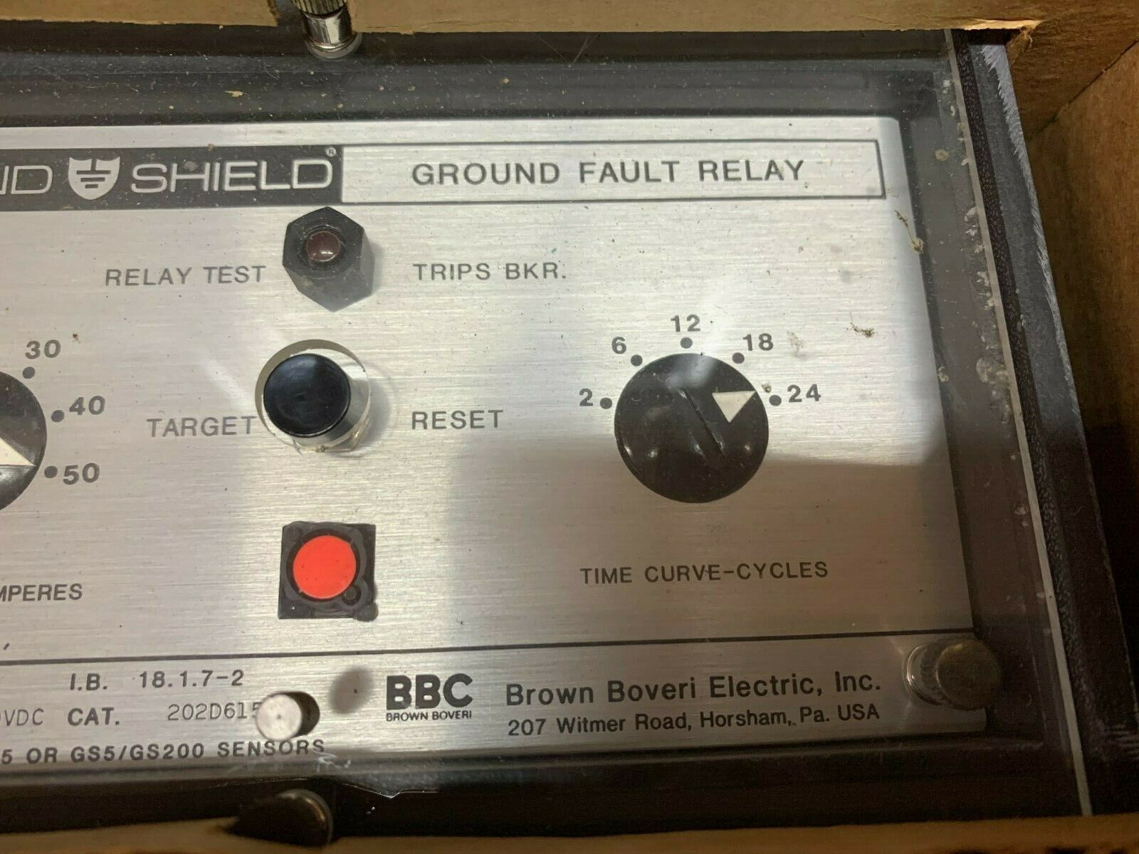 NEW IN BOX BCC GROUND FAULT RELAY 202D6151UL