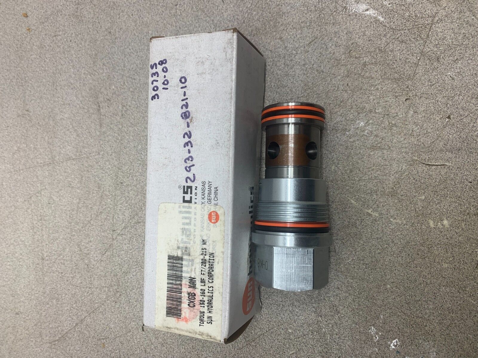 NEW IN BOX SUN HYDRAULICS CHECK VALVE CXGB-XAN