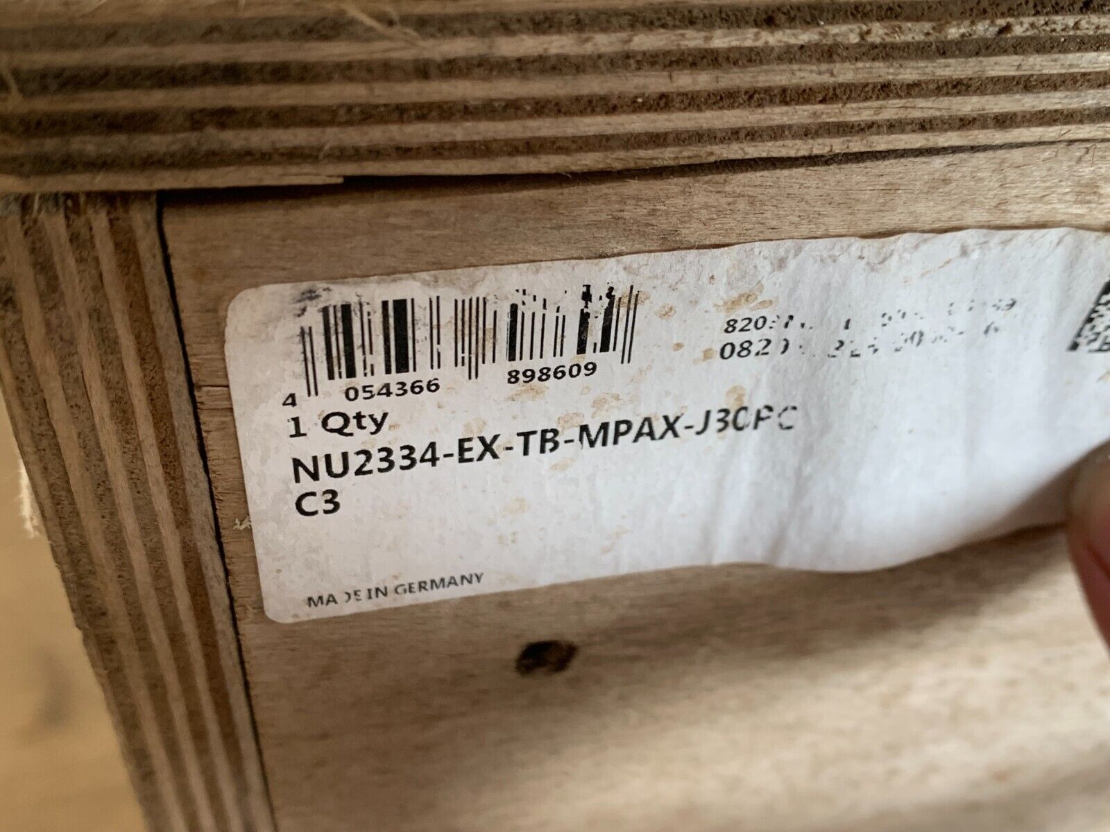 FAG NU2334EXTBMPAXJ30PCC3 CYLINDRICAL ROLLER BEARING NU2334-EX-TB-MPAX-J30PC-C3