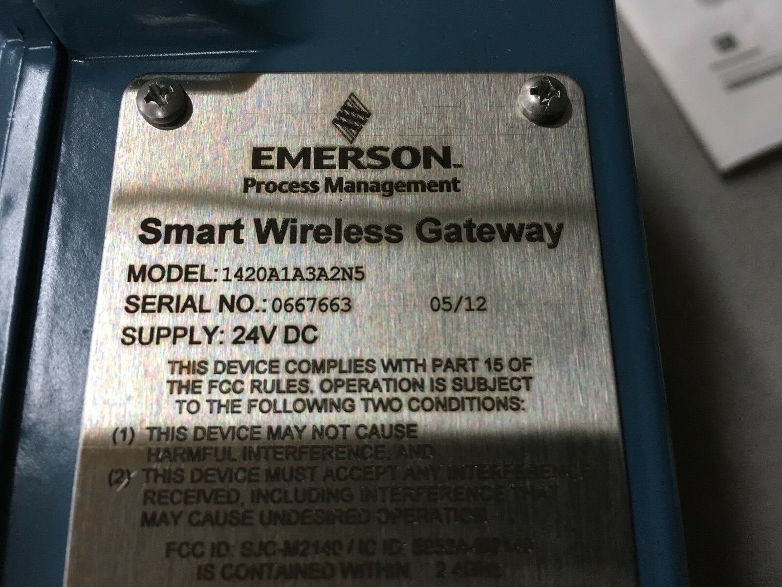 NEW IN BOX EMERSON SMART WIRELESS GATEWAY ROSEMOUNT 1420A1A3A2N5