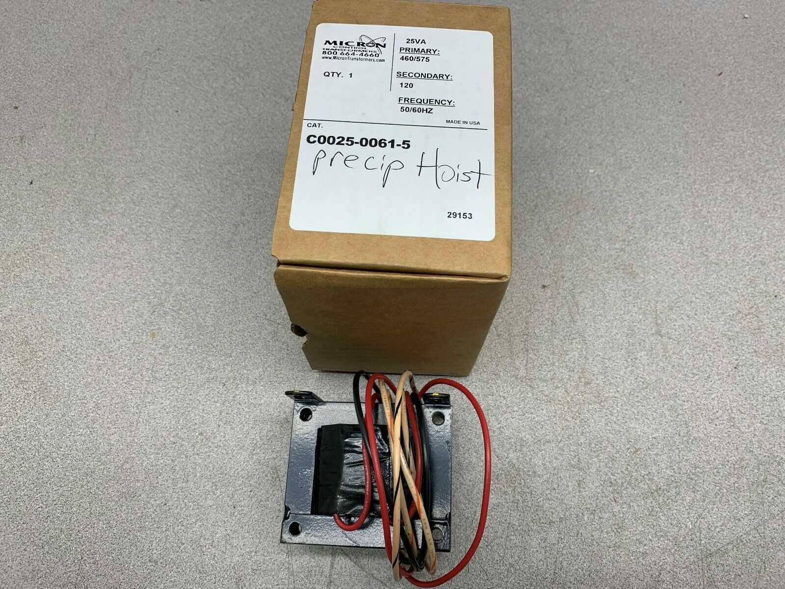 NEW IN BOX MICRON PRECIP HOIST C0025-0061-5