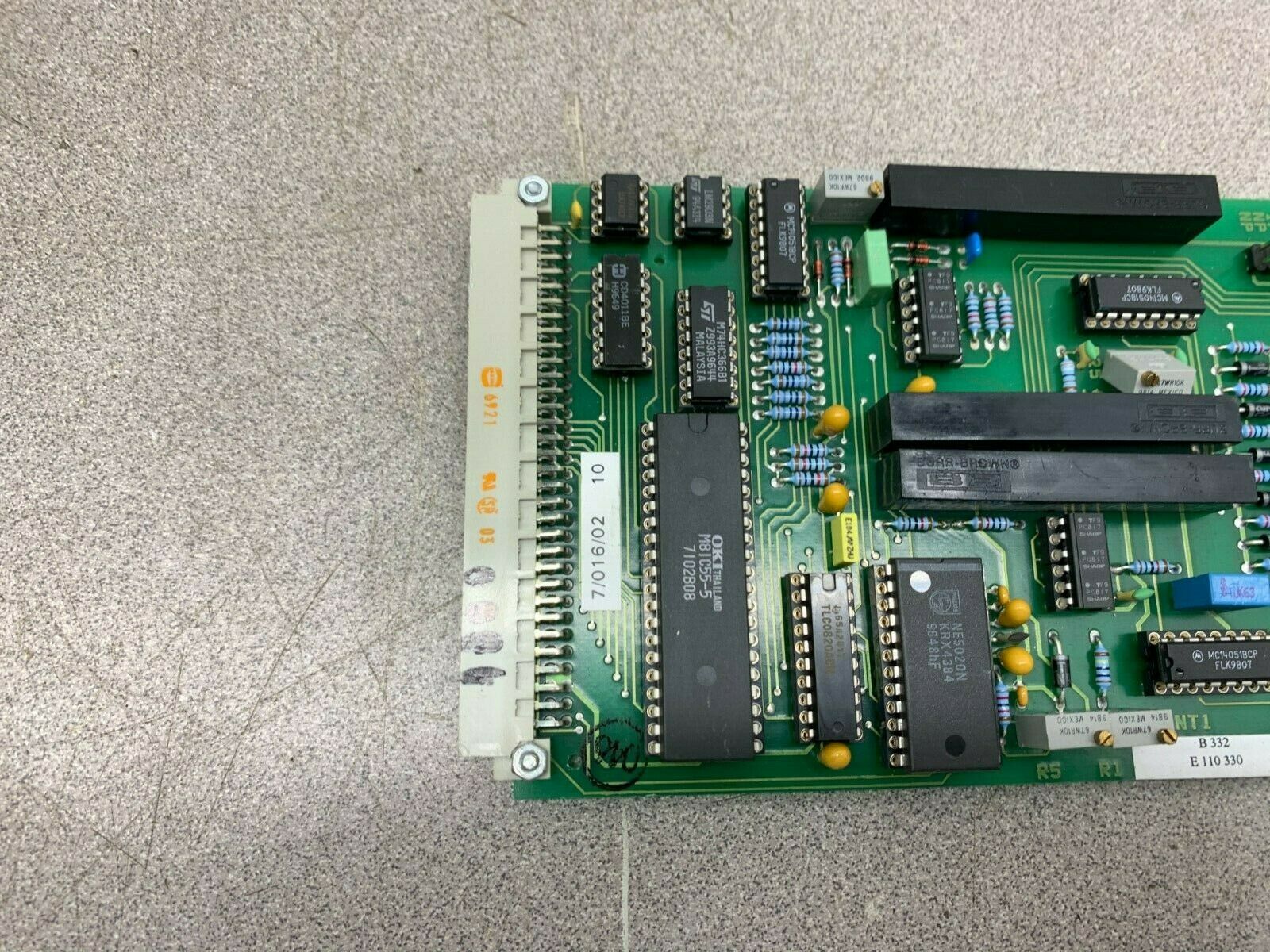 USED EMHART CIRCUIT BOARD E110330