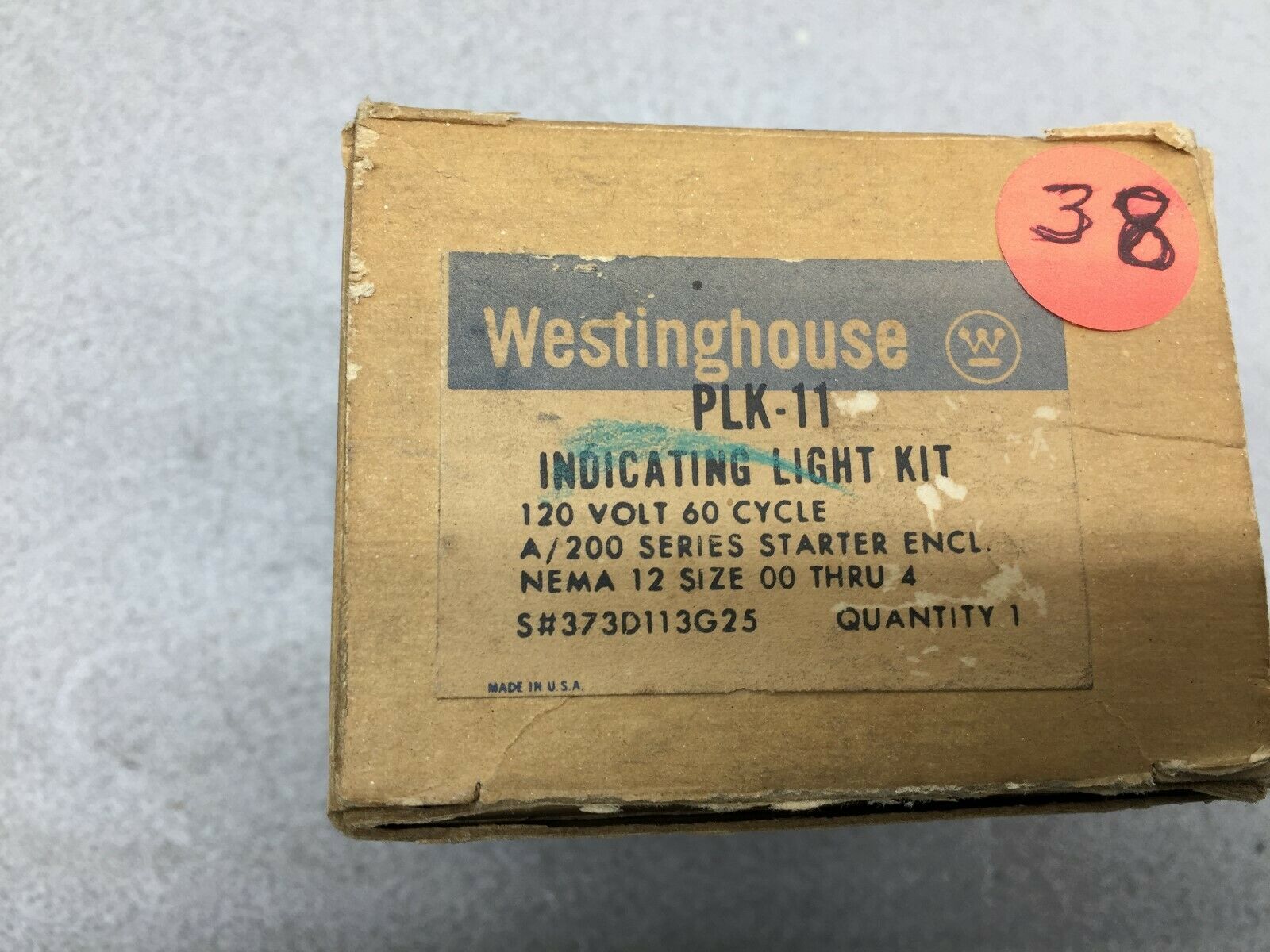 NEW IN BOX WESTINGHOUSE 120VAC  INDICATING LIGHT KIT PLK-11