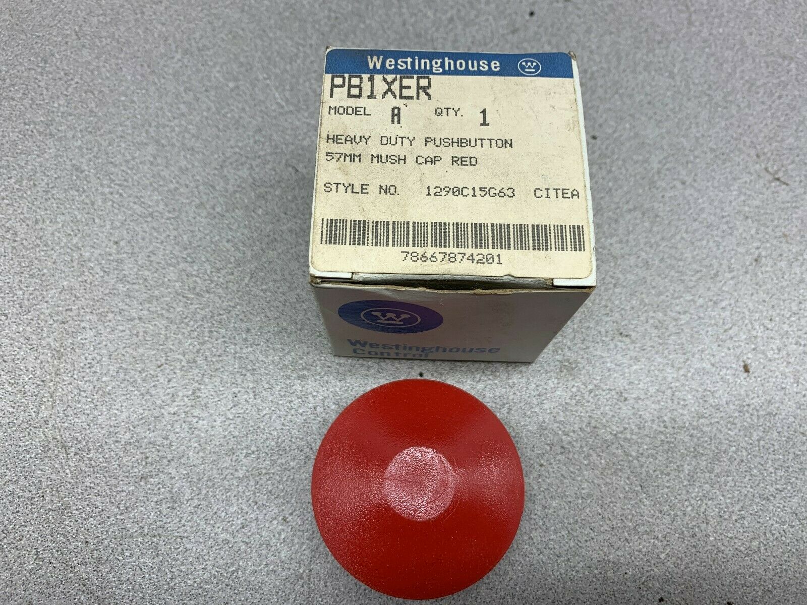 LOT OF 2 NEW IN BOX WESTINGHOUSE PUSHBUTTON CAP PB1XER