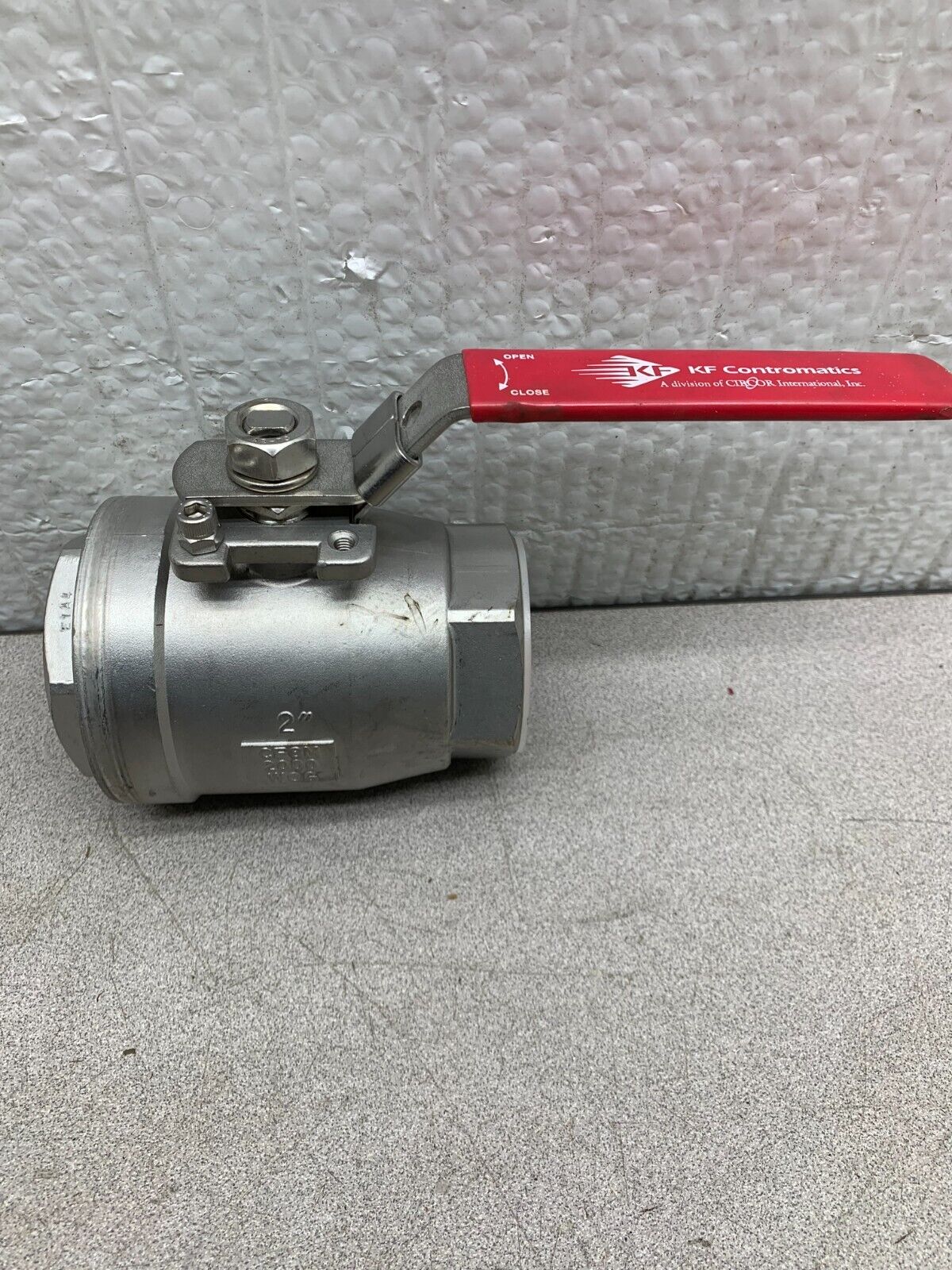 NEW KF CONTROMATICS 2" CF8M 2000 WOG STAINLESS FULL PORT BALL VALVE 8200 LH M3