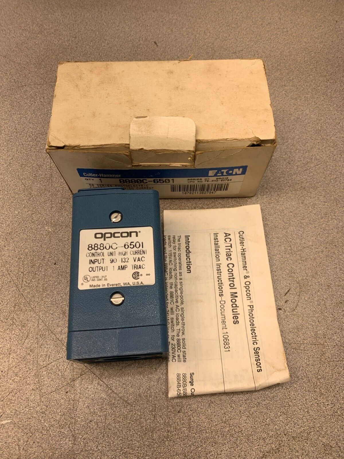 NEW IN BOX EATON OPCON CONTROL UNIT 8880C-6501 SERIES C1