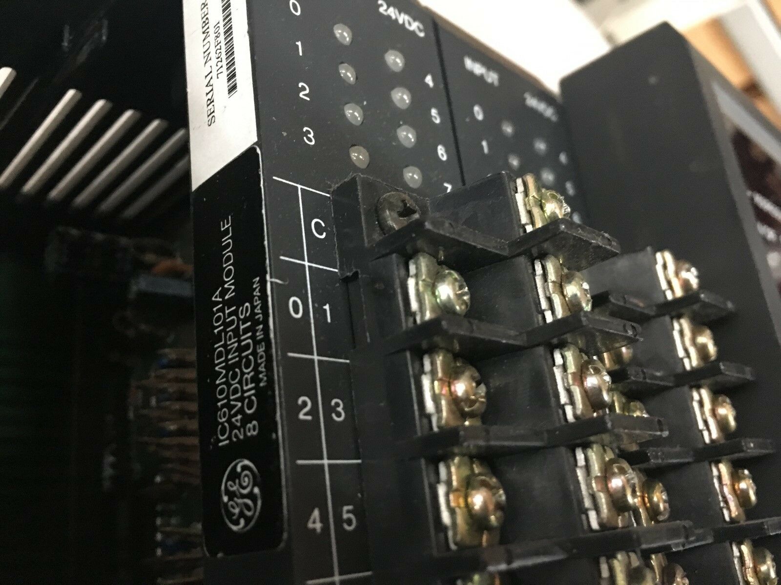 USED GE FANUC POWER SUPPLY RACK IC610CHS100B WITH IC610 MDL175B AND IC610MDL101A