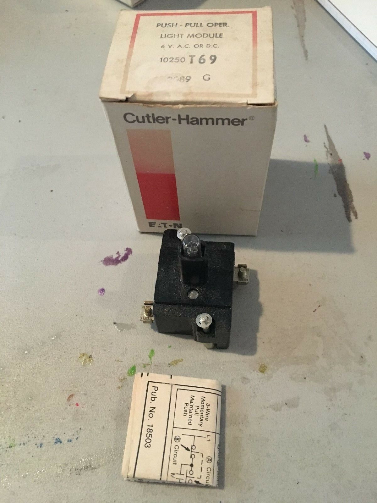 NEW IN BOX CULER HAMMER PUSH-PULL OPERATOR 10250 T69 SERIES A2