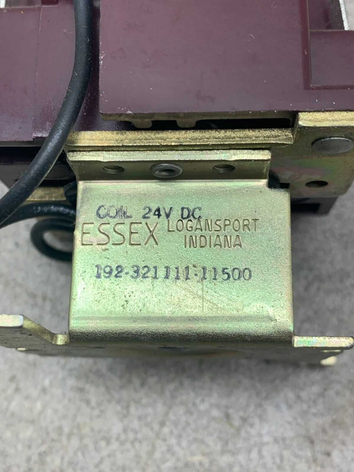NEW NO BOX ESSEX RELAY WITH 24VDC. COIL 192-321111-11500