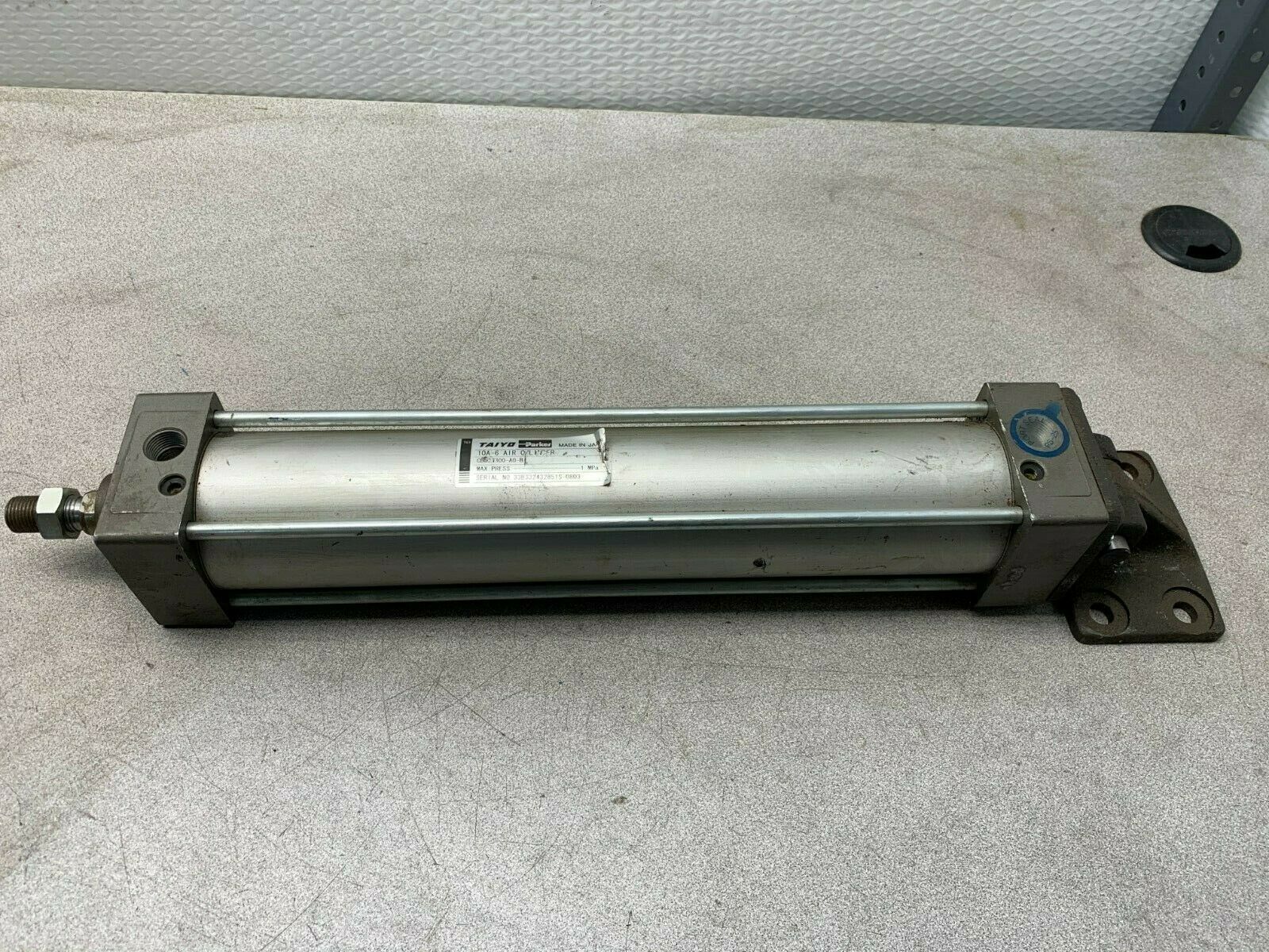 USED PARKER TAIYO 10A-6 PNAUMATIC AIR CYLINDER CB03N300-A0-B