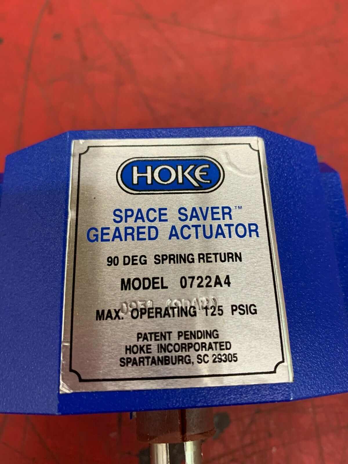 USED HOKE ACTUATOR 0722A4