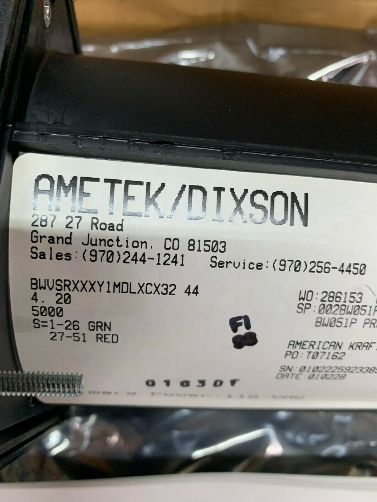 NEW IN BOX AMETEK DIXSON RPM PANEL METER BWVSRXXXY1MDLXCX32 44